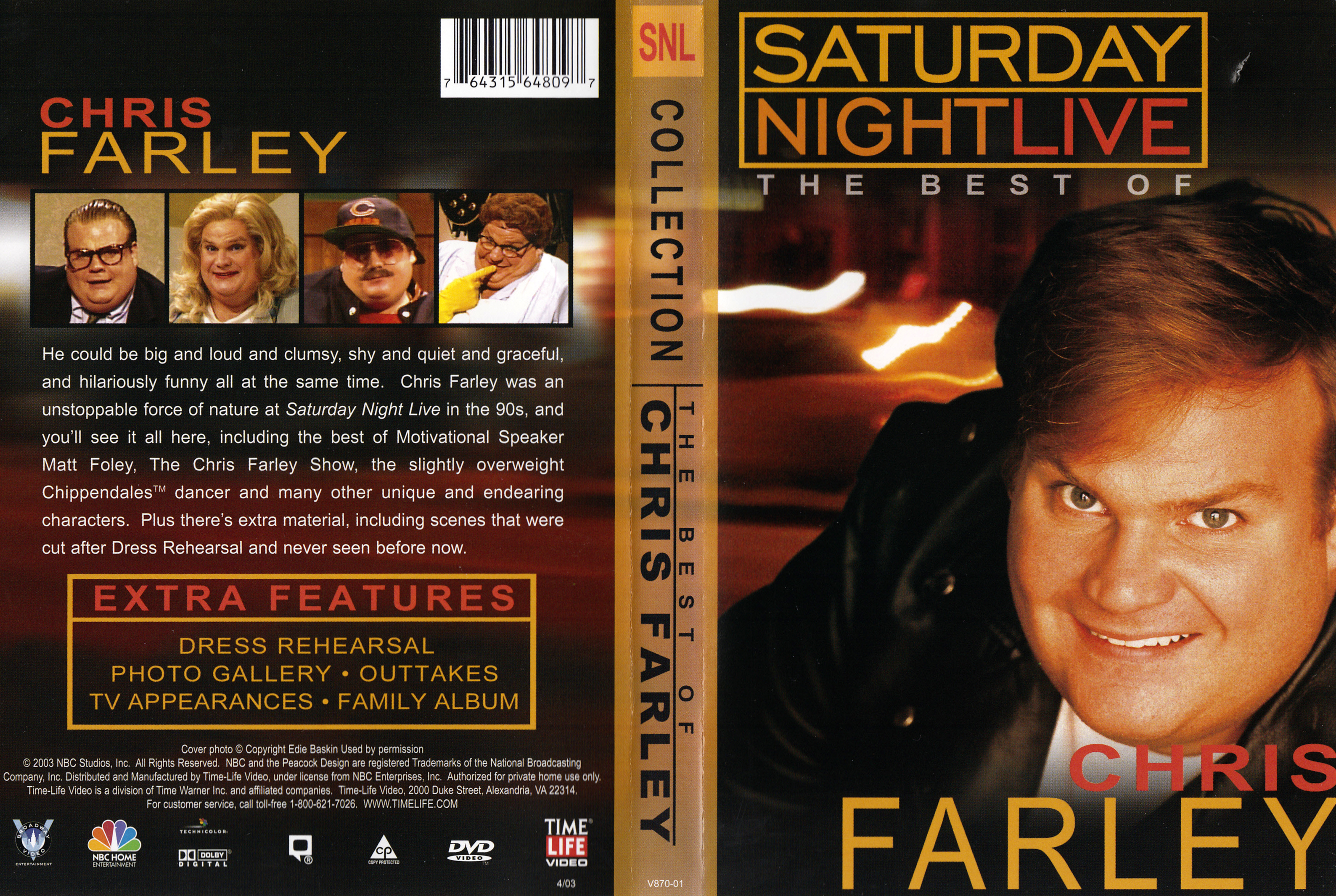 Jaquette DVD Saturday night live - Chris Farley