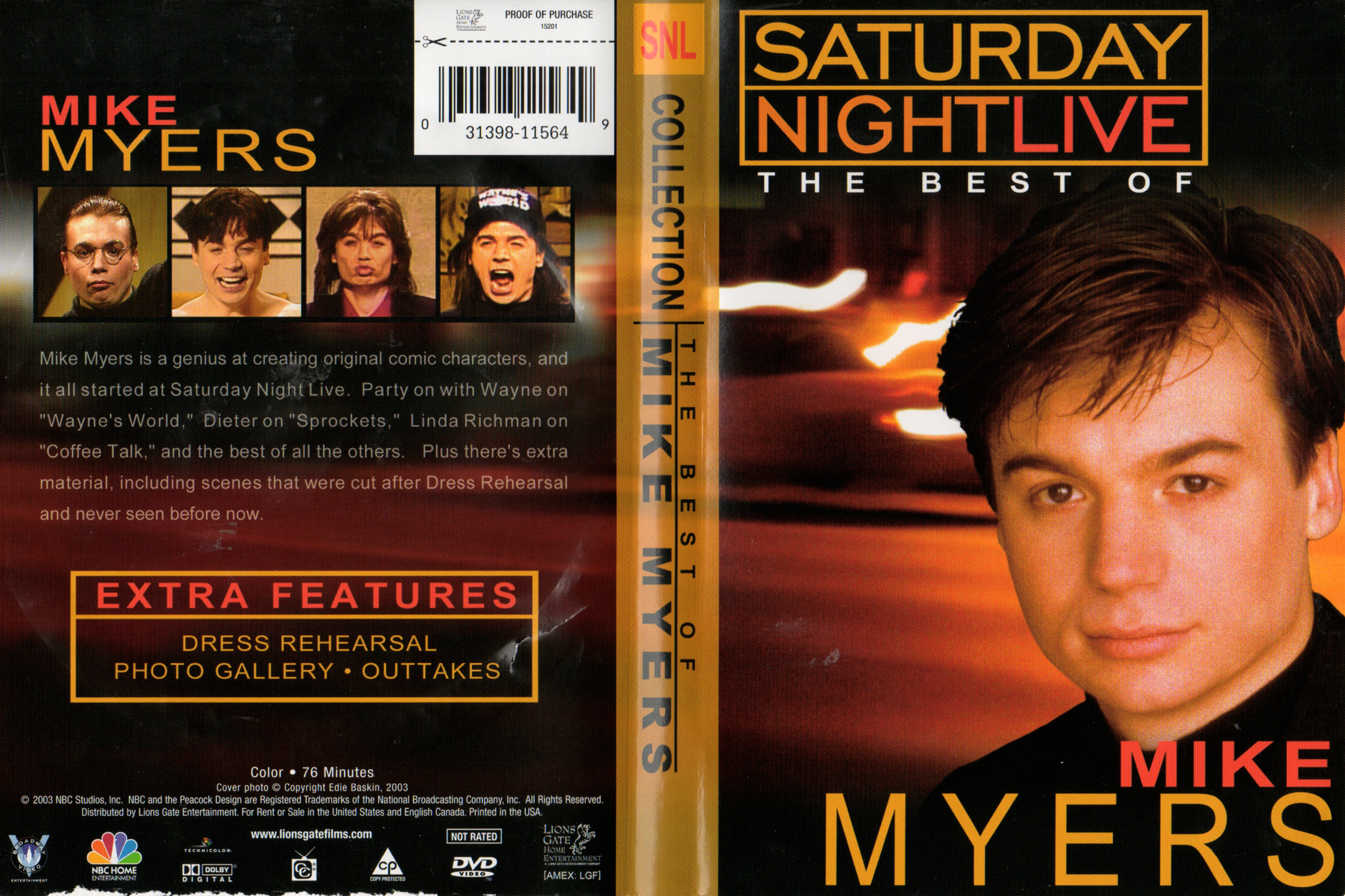 Jaquette DVD Saturday night live - Mike Myers