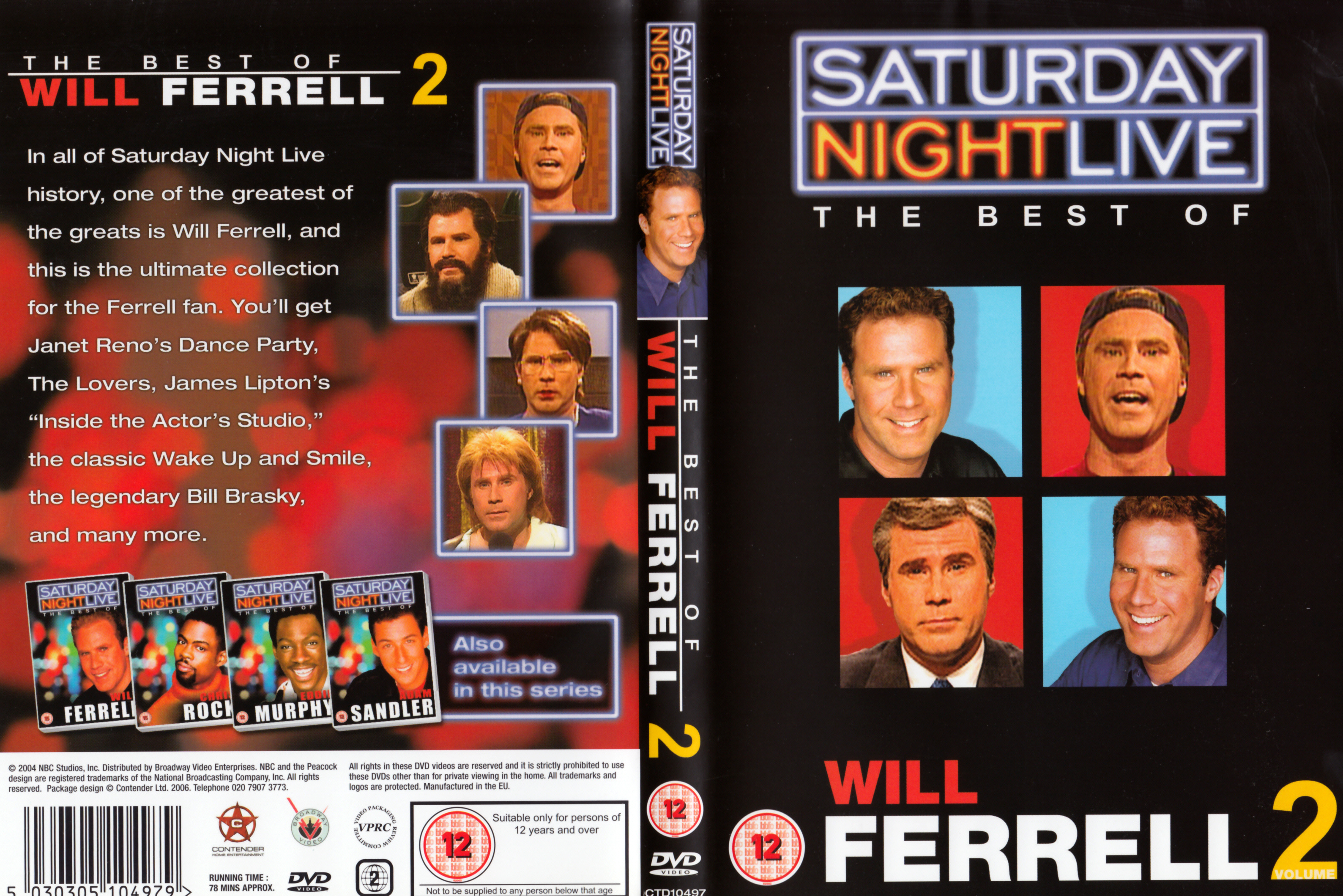 Jaquette DVD Saturday night live - Will Ferrell vol 2