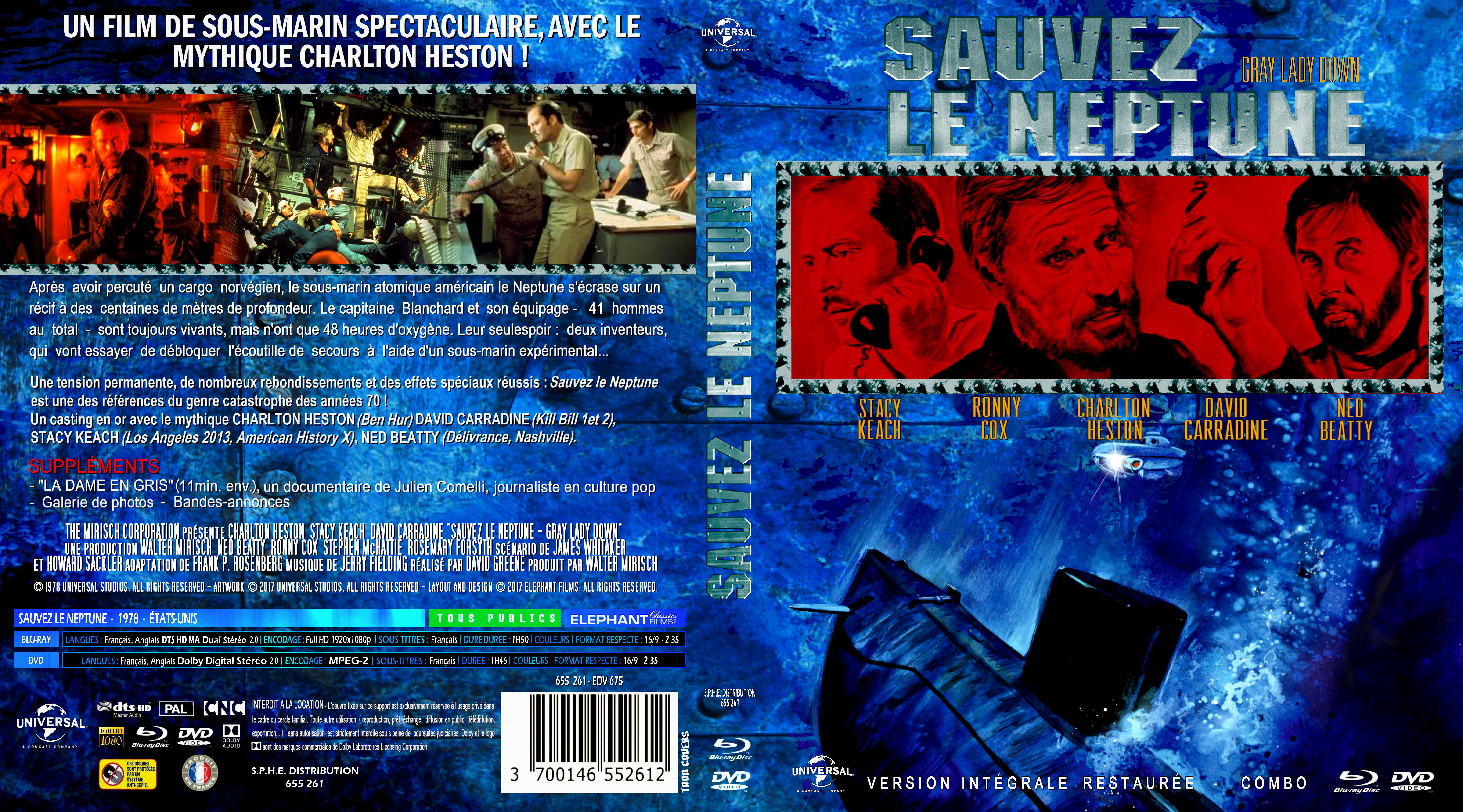 Jaquette DVD Sauvez le Neptune custom (BLU-RAY)