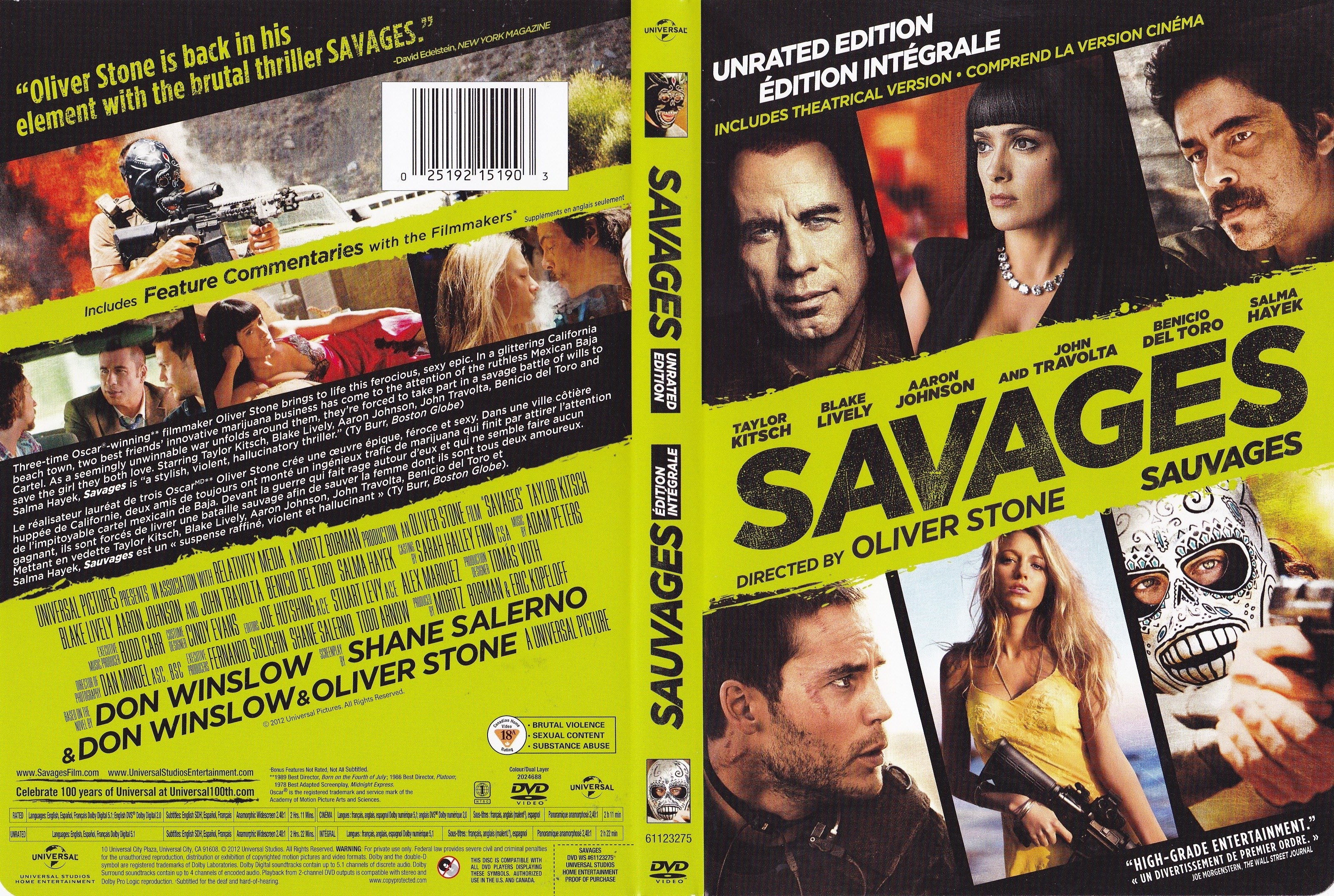 Jaquette DVD Savages - Sauvage (Canadienne)