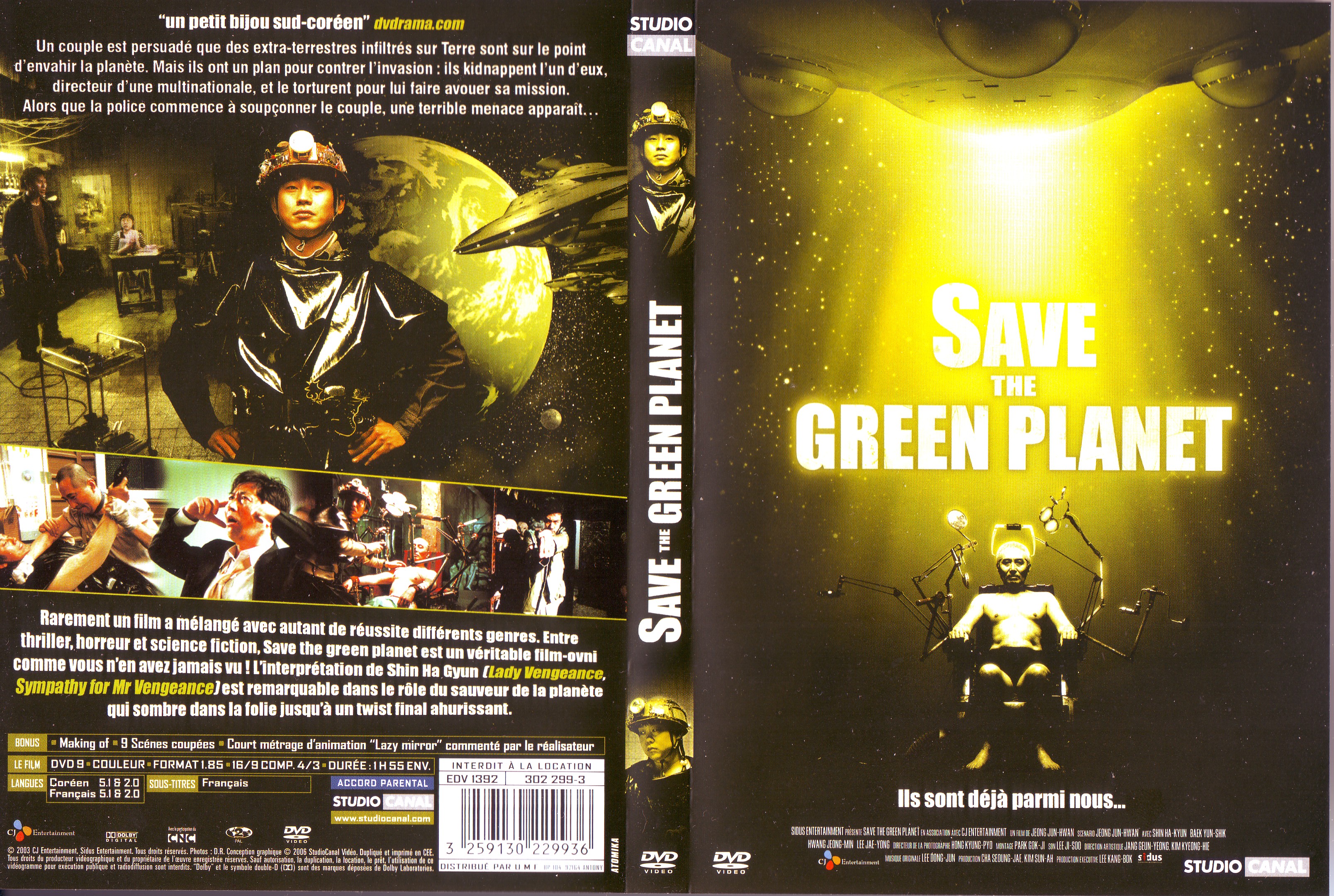 Jaquette DVD Save the green planet