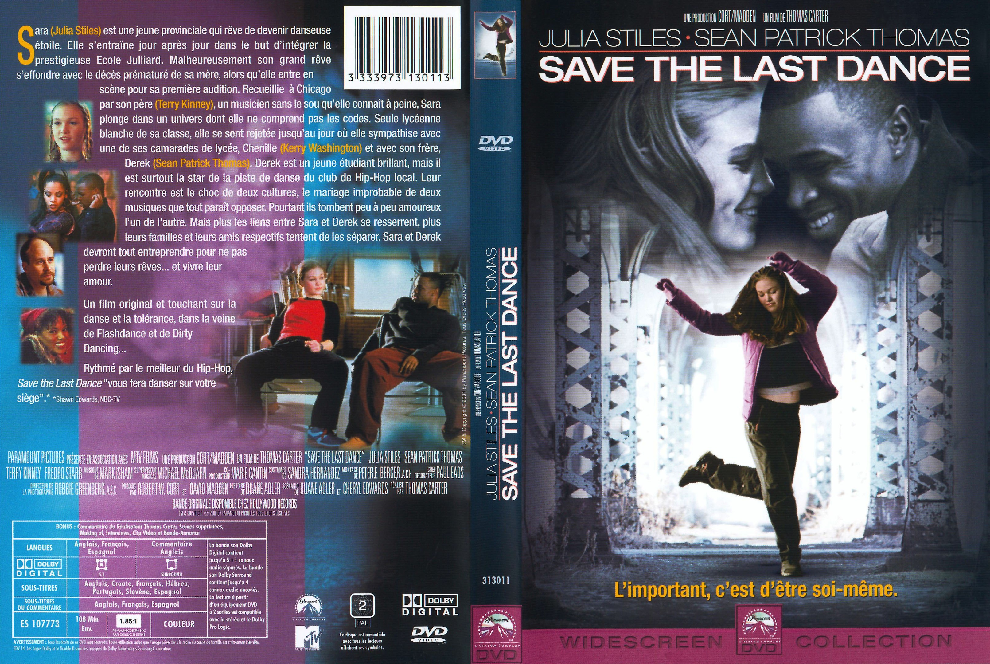 Jaquette DVD Save the last dance