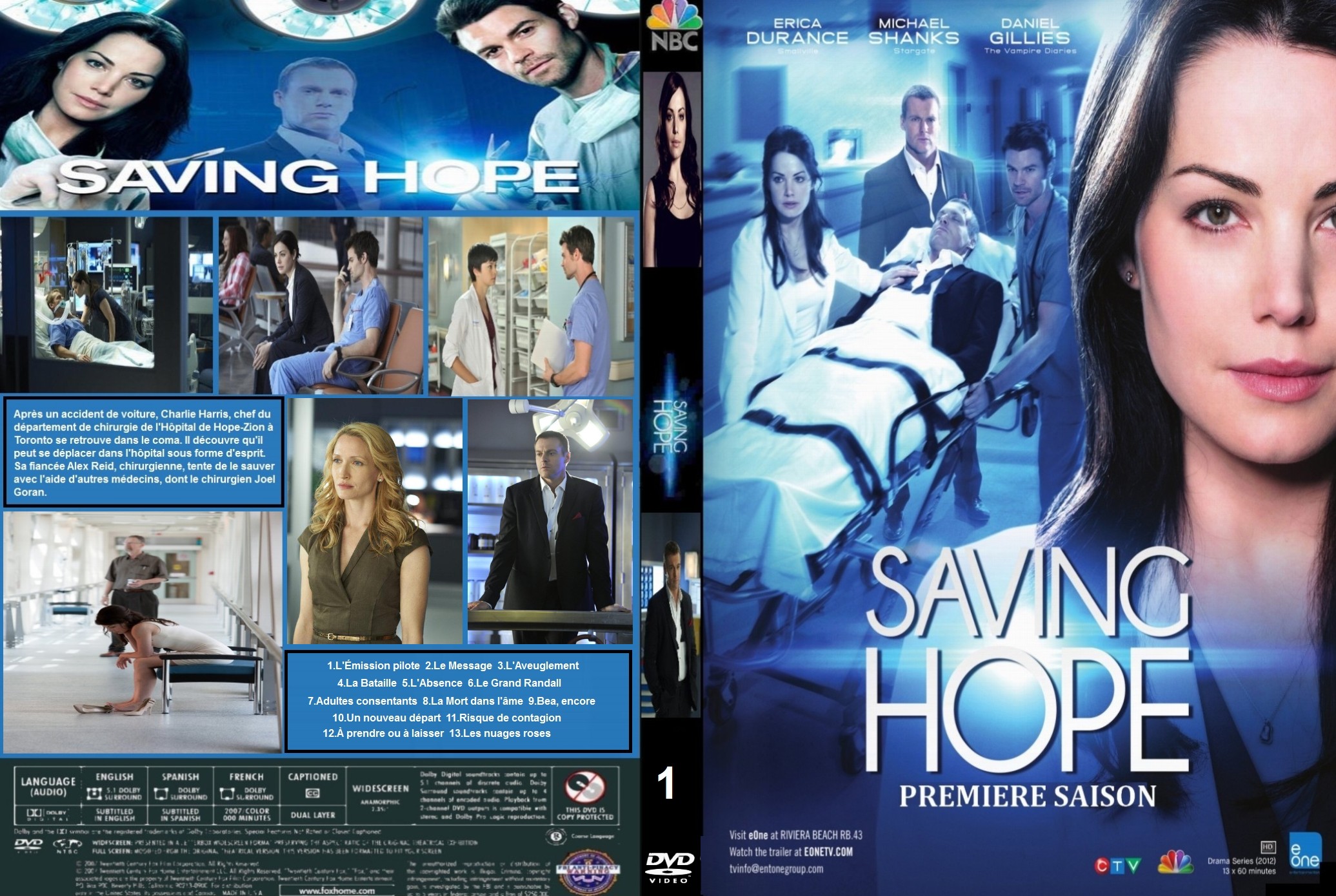 Jaquette DVD Saving Hope saison 1 custom