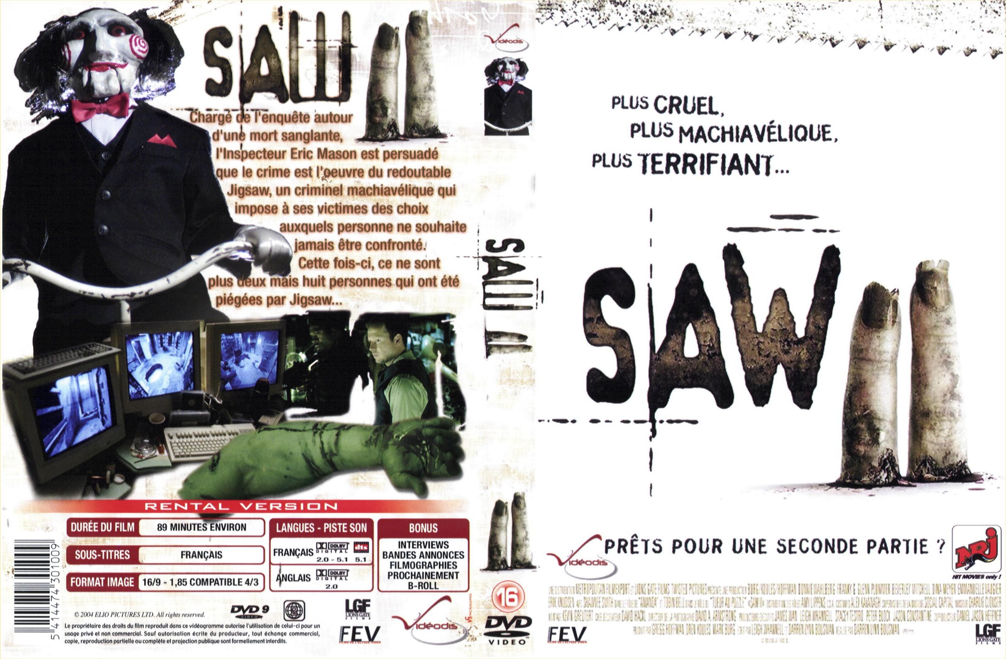 Jaquette DVD Saw 2