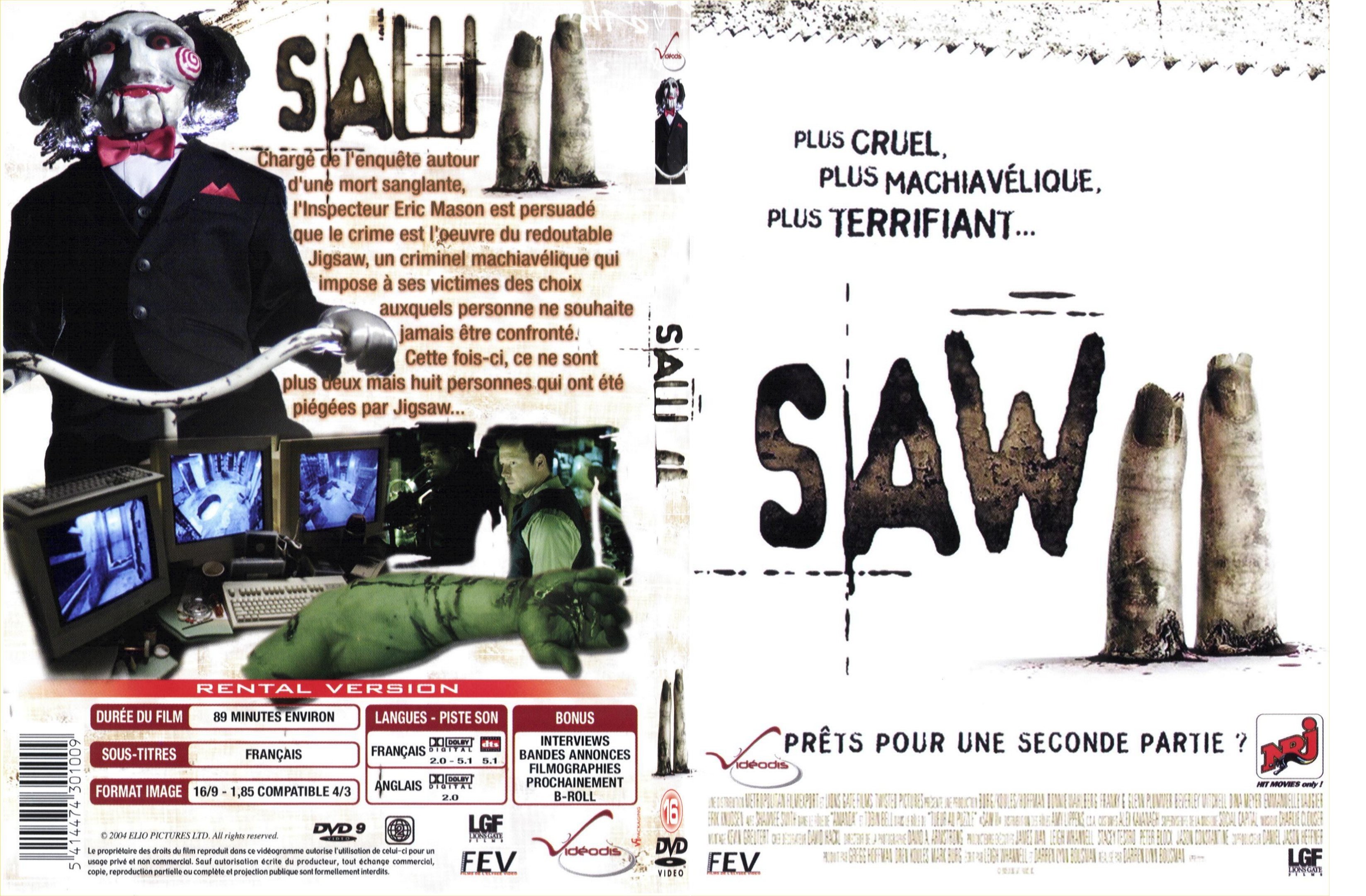 Jaquette DVD Saw 2 - SLIM