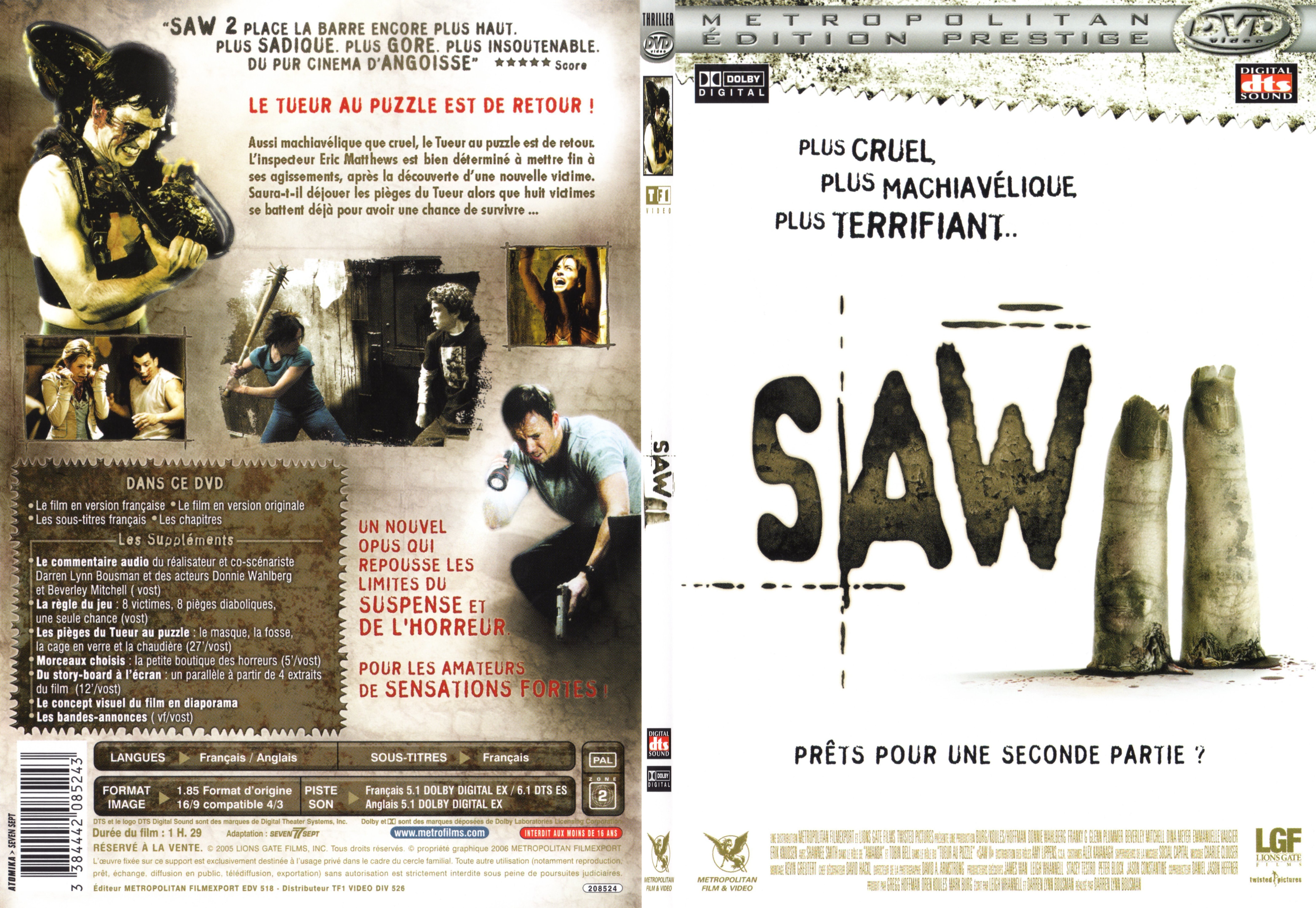 Jaquette DVD Saw 2 - SLIM v2