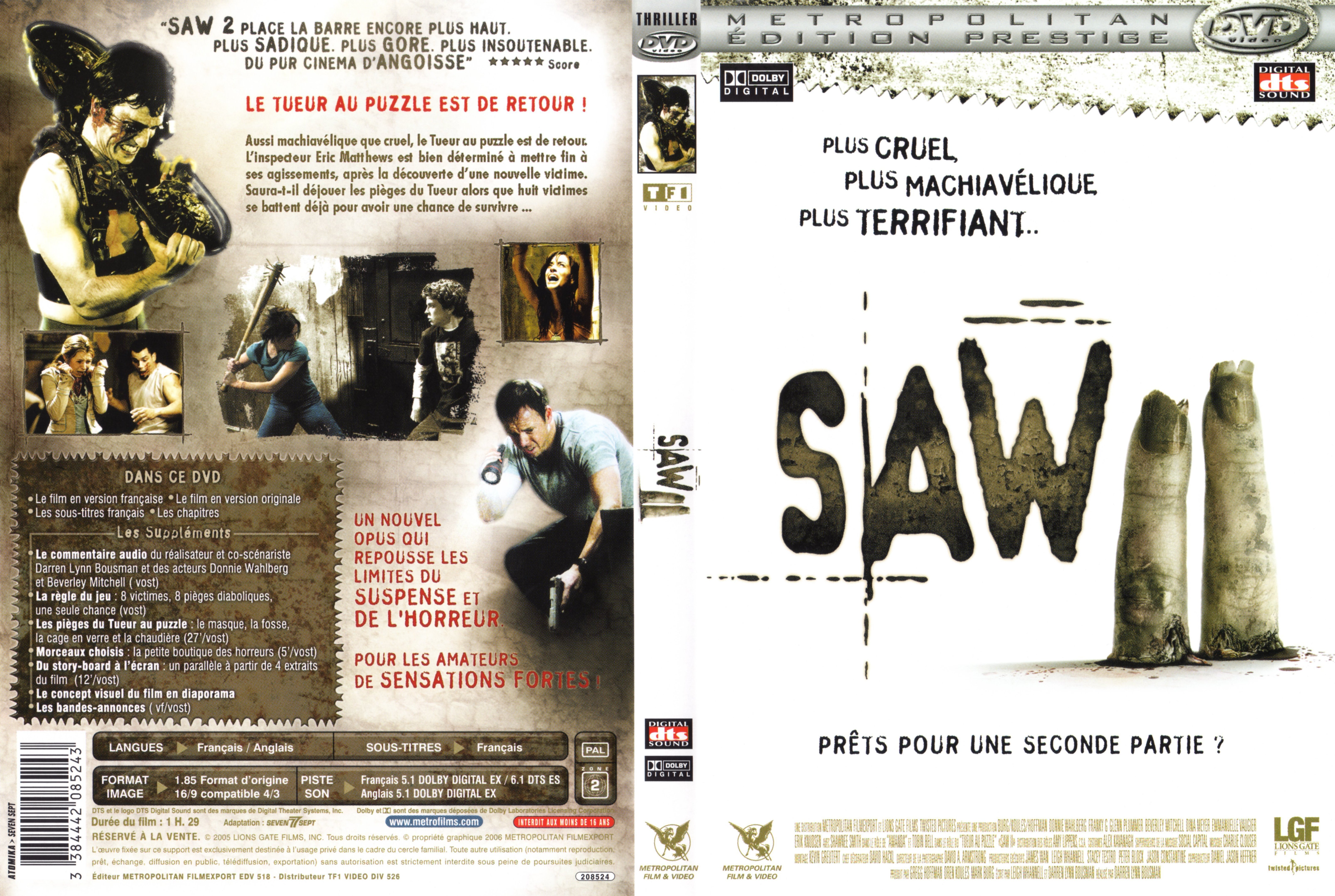 Jaquette DVD Saw 2 v3
