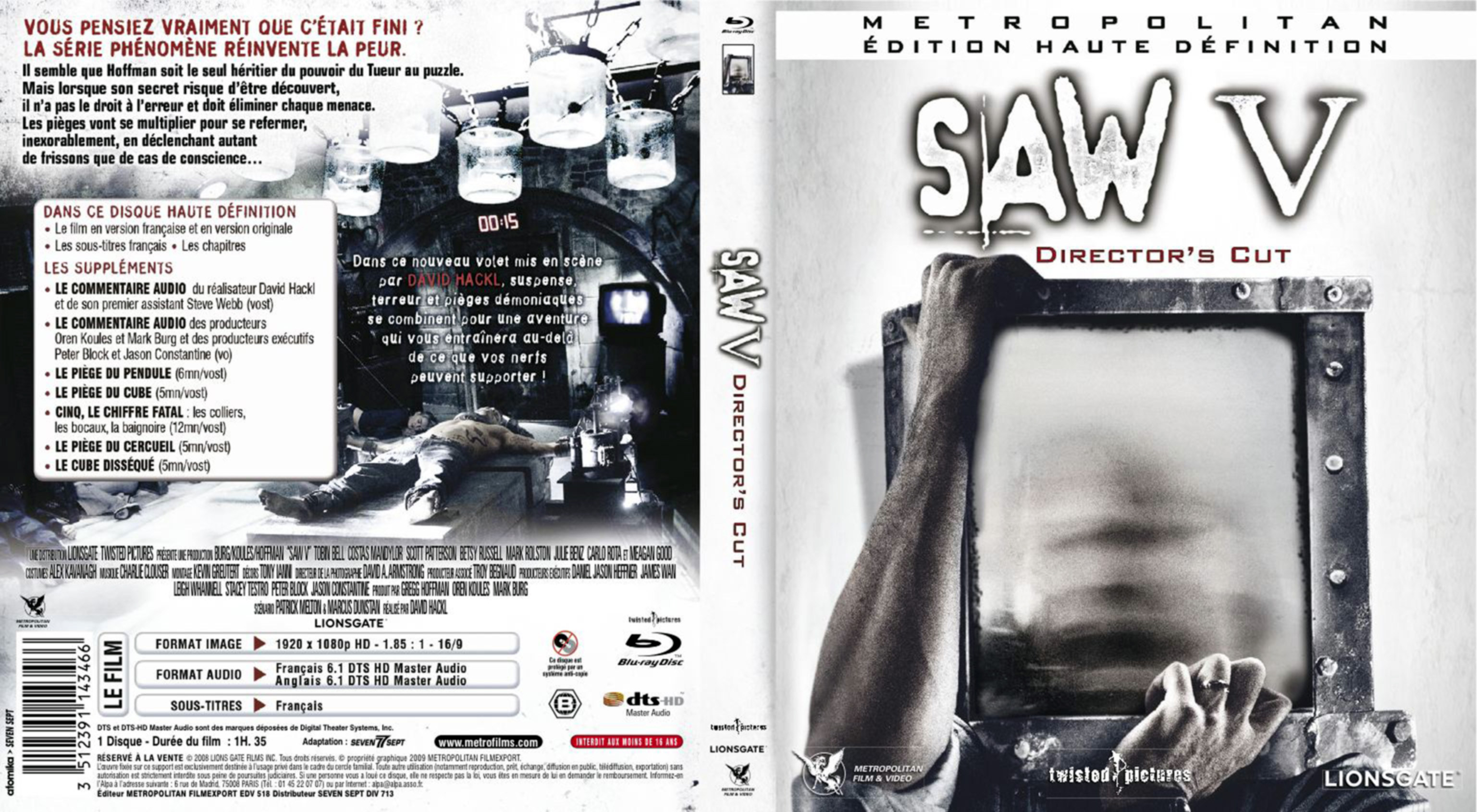 Jaquette DVD Saw 5 (BLU-RAY)