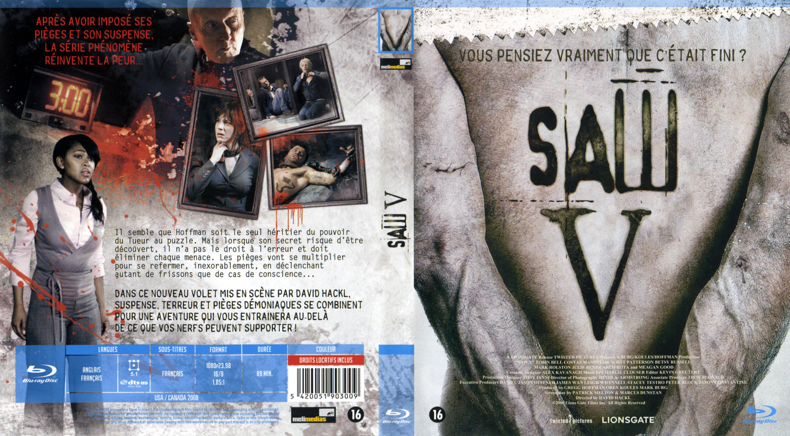 Jaquette DVD Saw 5 (BLU-RAY) v2