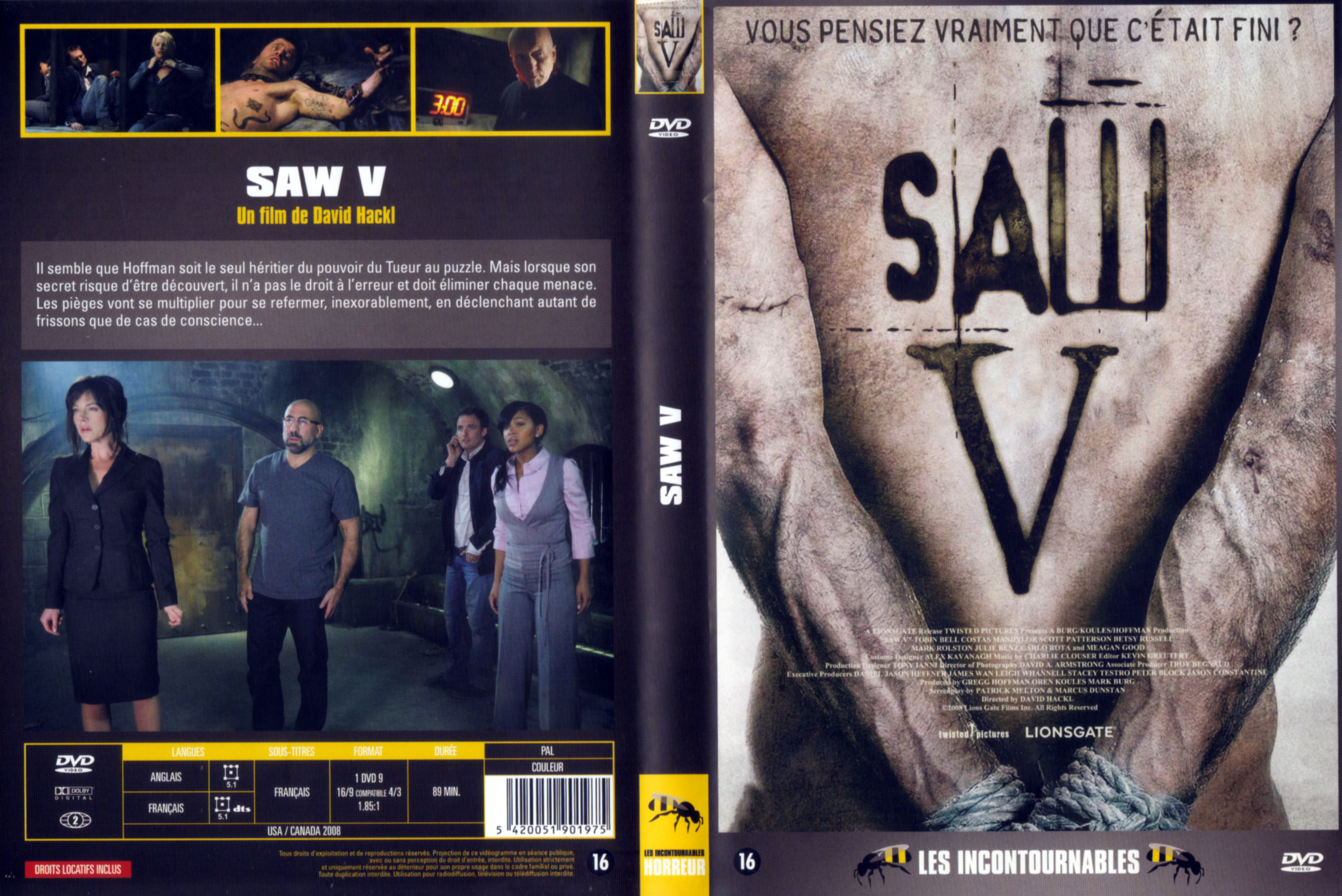 Jaquette DVD Saw 5 v3
