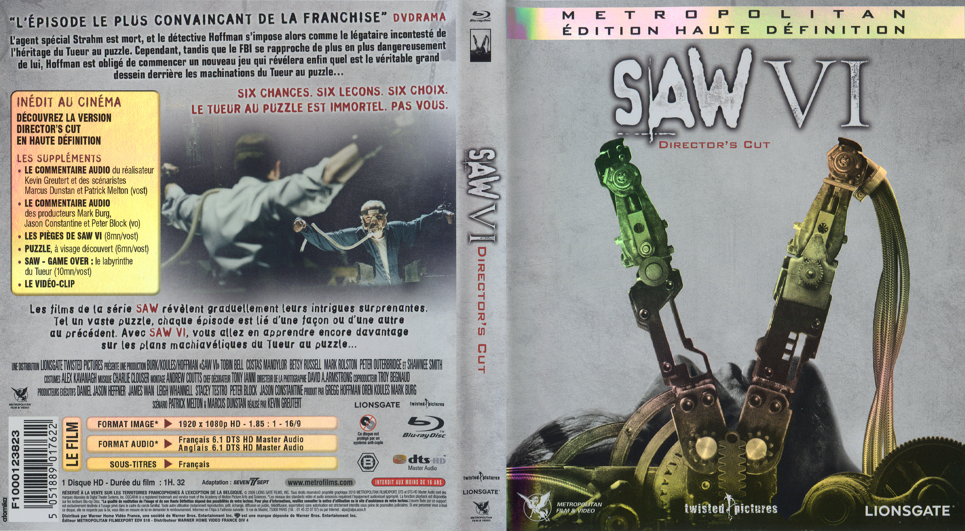 Jaquette DVD Saw 6 (BLU-RAY)