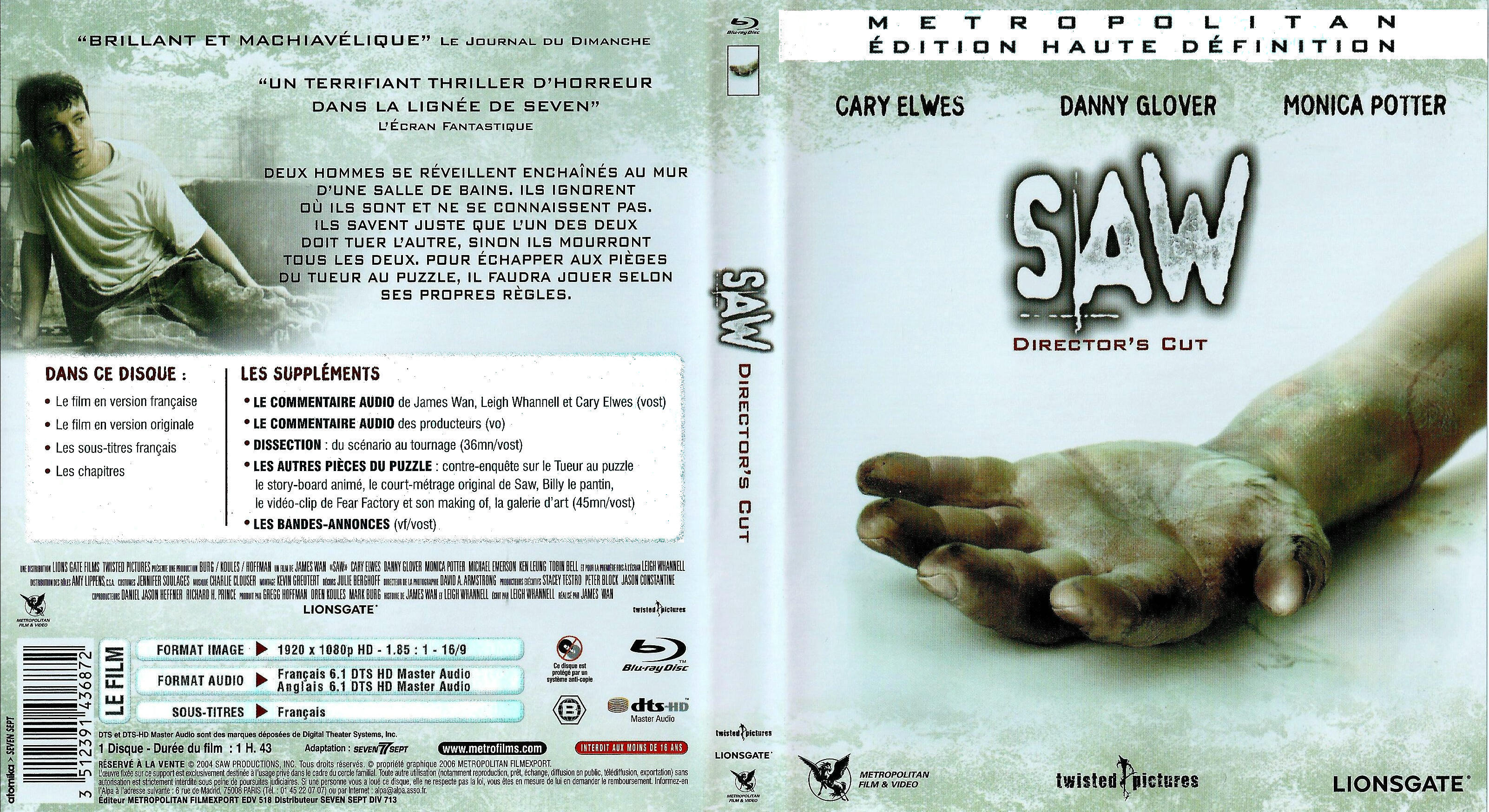 Jaquette DVD Saw (BLU-RAY)