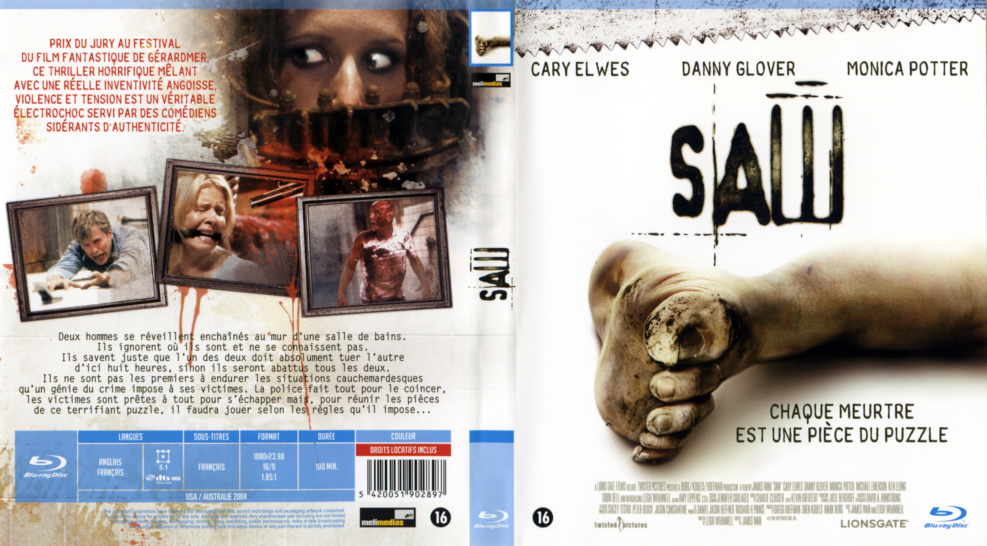 Jaquette DVD Saw (BLU-RAY) v2
