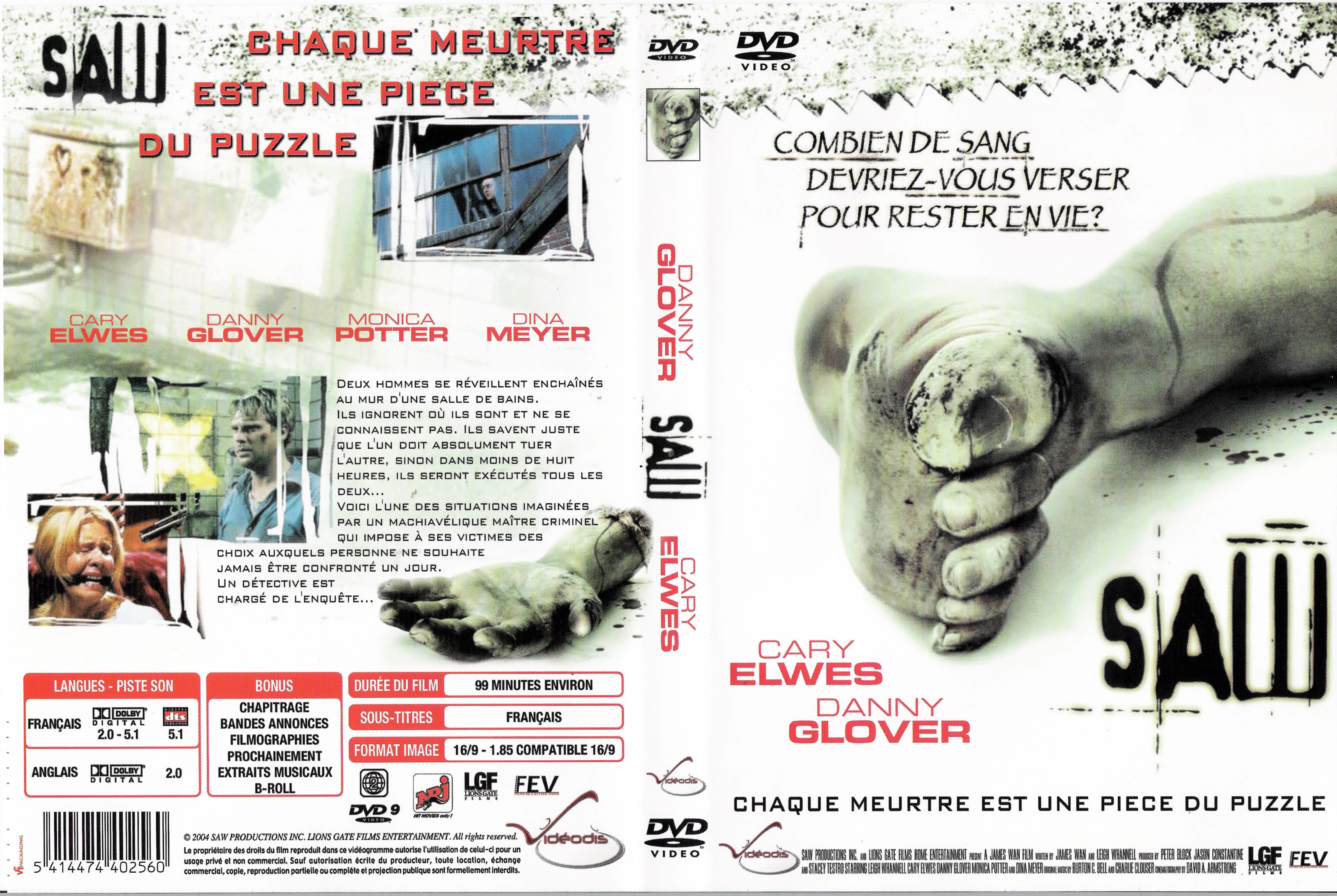 Jaquette DVD Saw v2