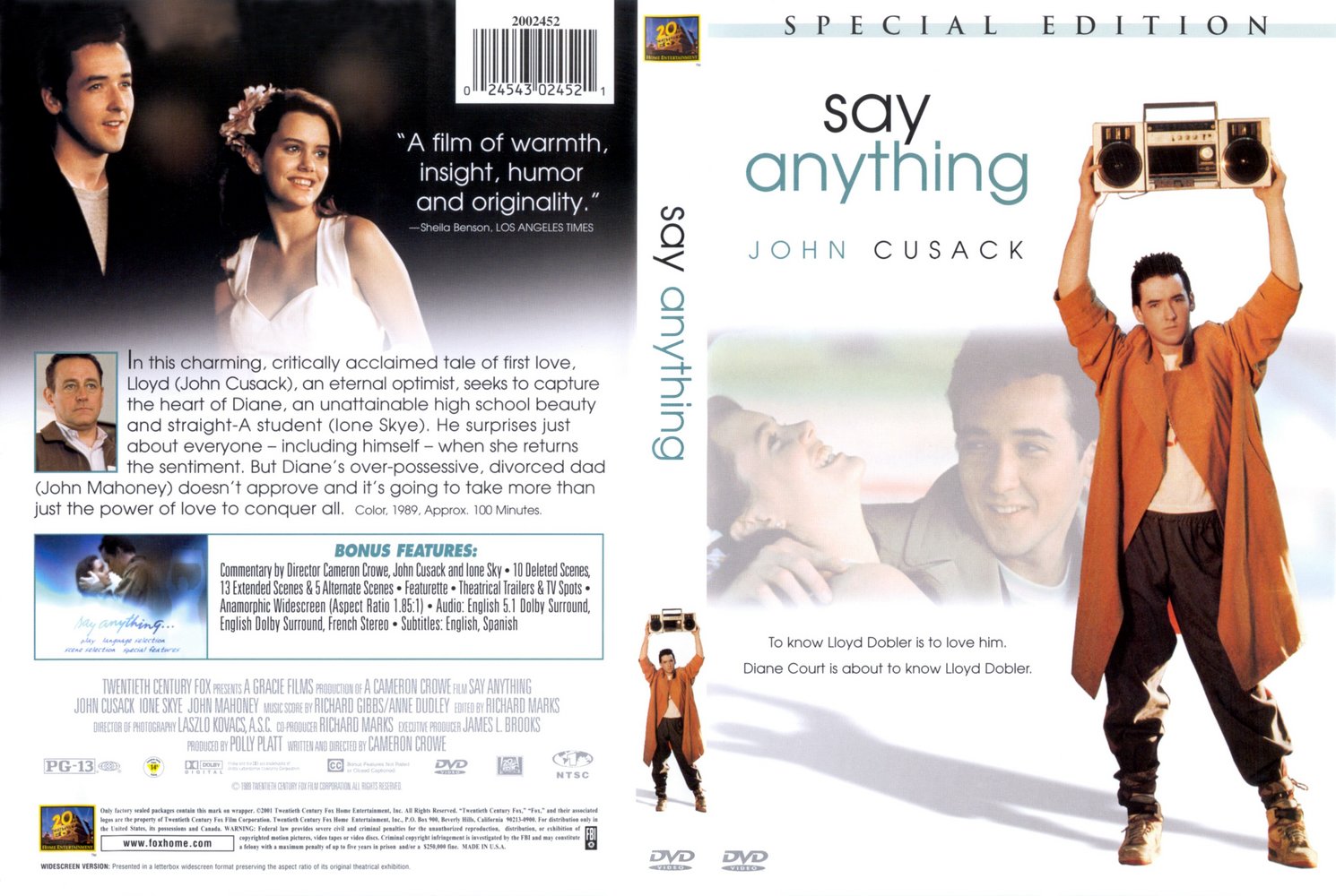 Jaquette DVD Say anything