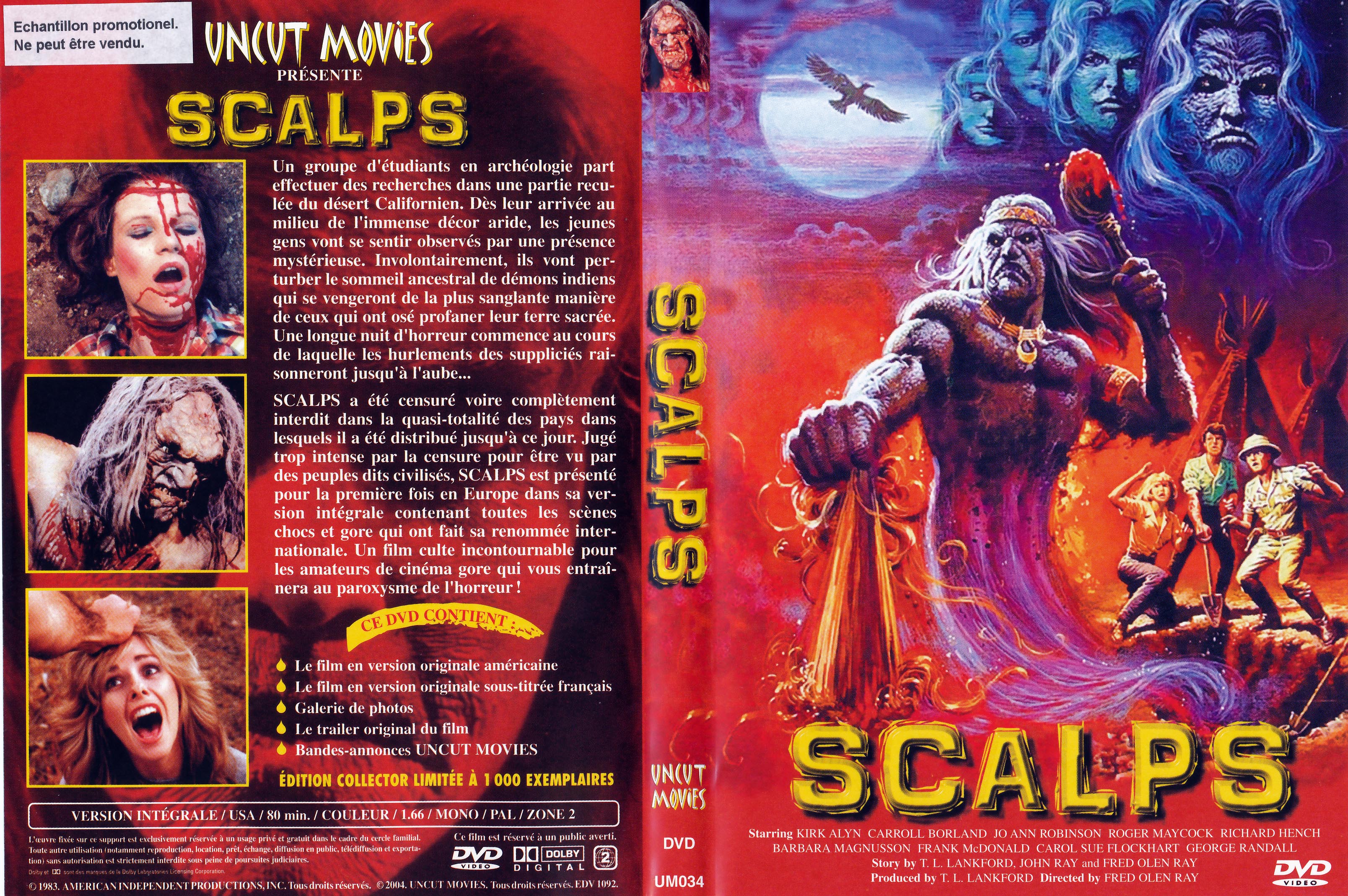 Jaquette DVD Scalps (1983)