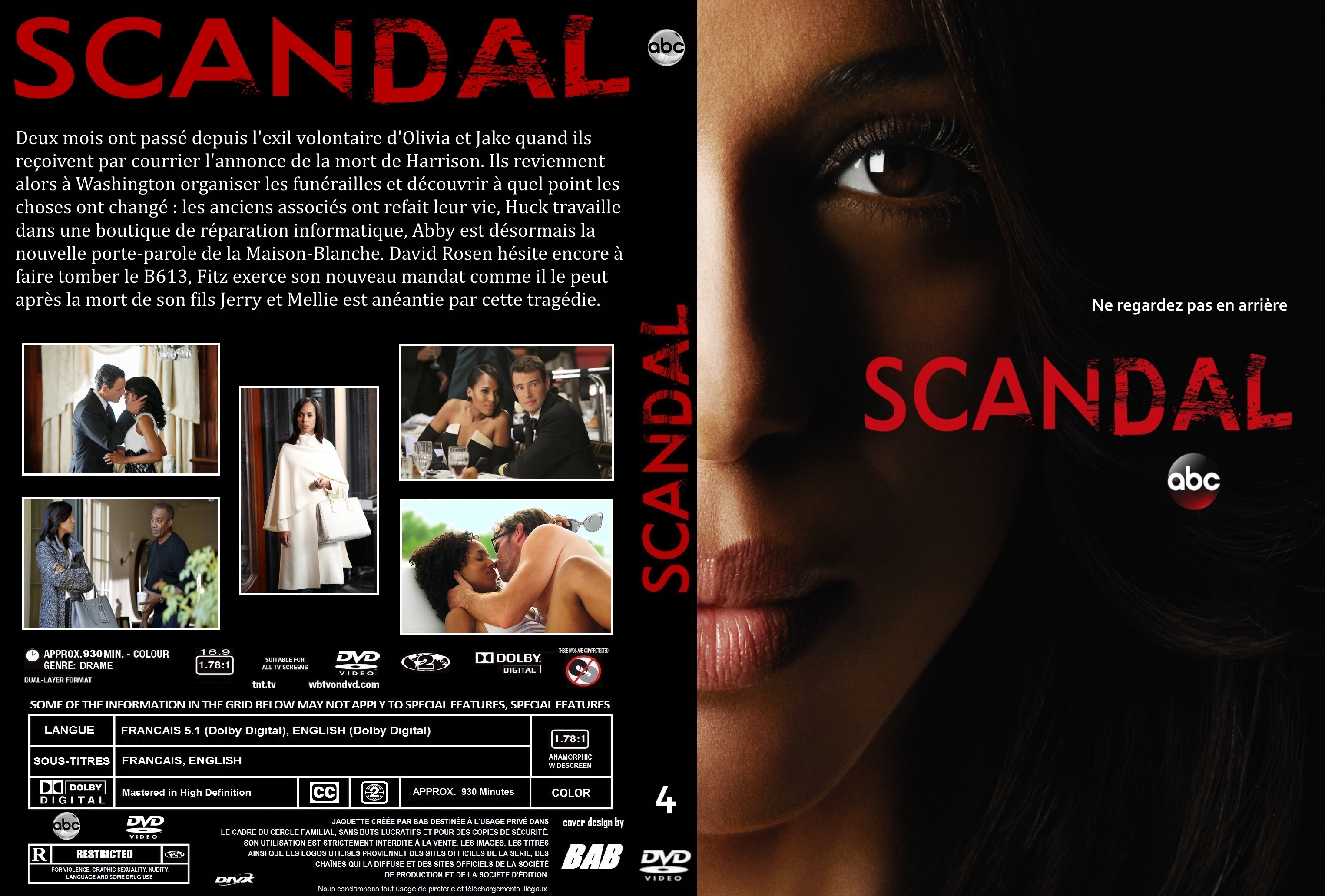 Jaquette DVD Scandal Saison 4 custom