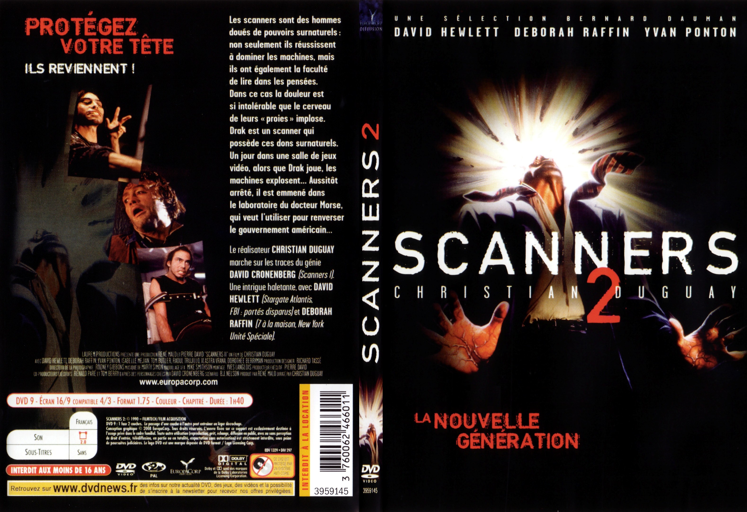 Jaquette DVD Scanners 2 - SLIM