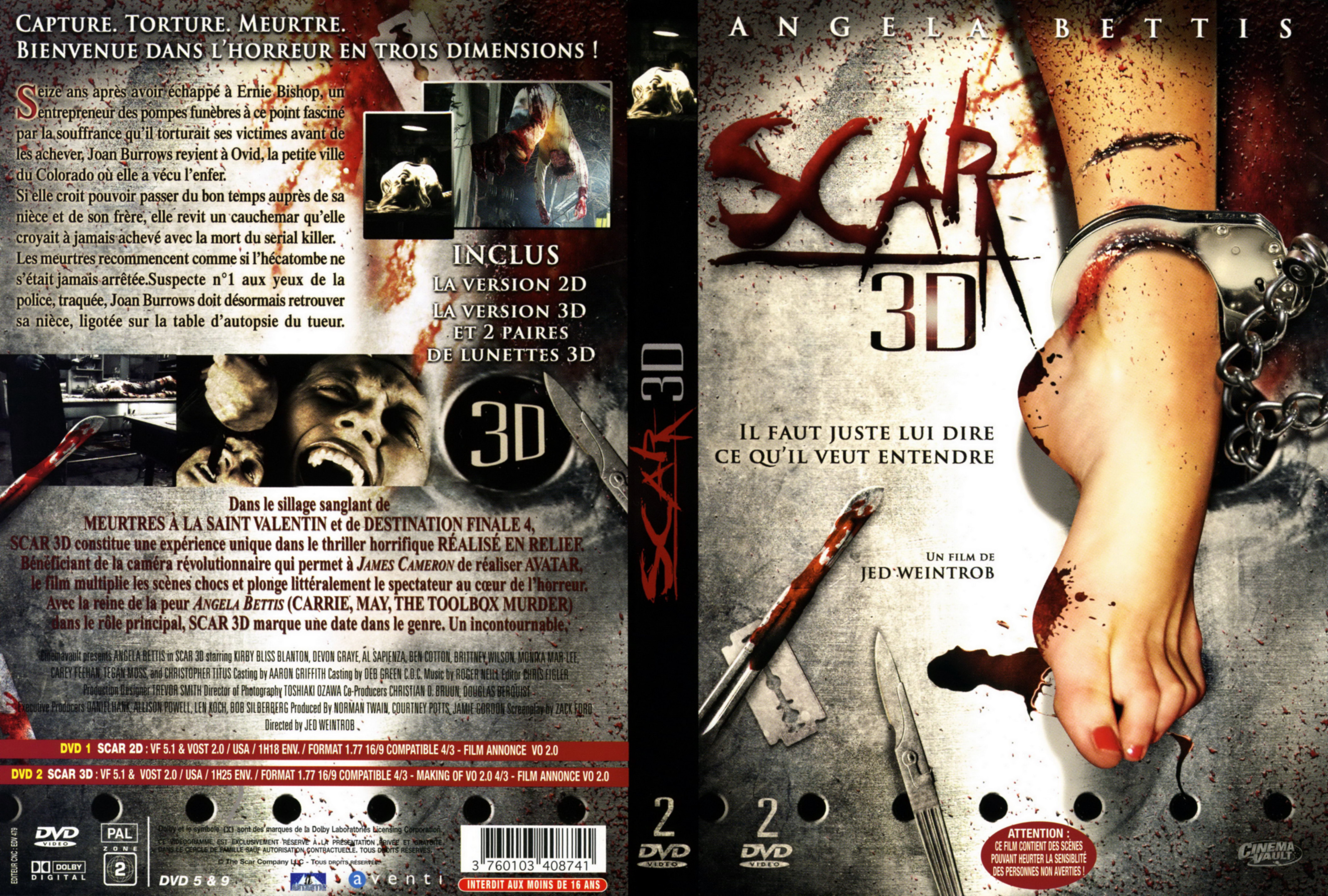 Jaquette DVD Scar 3d
