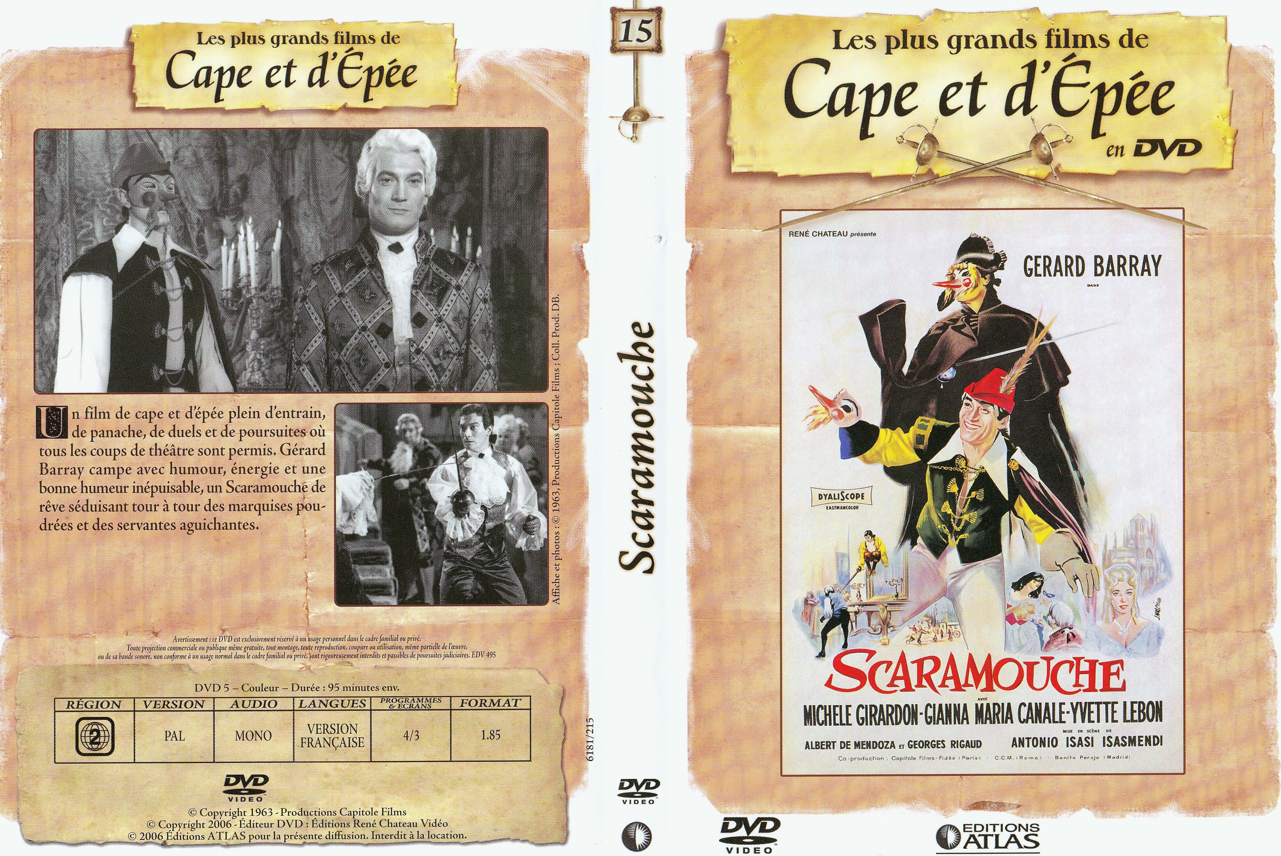 Jaquette DVD Scaramouche (Gerard Barray)