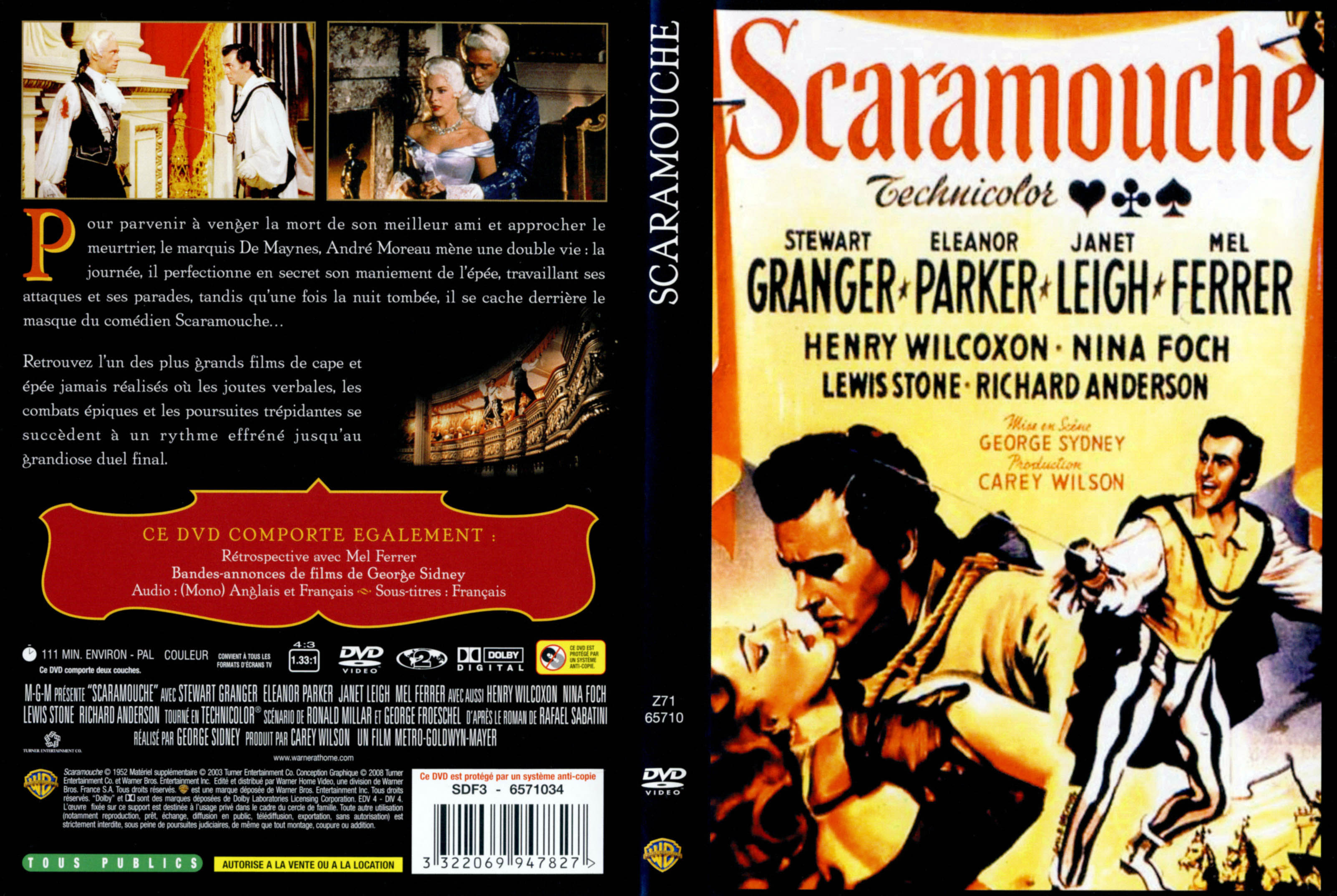 Jaquette DVD Scaramouche (Stewart Granger) v2