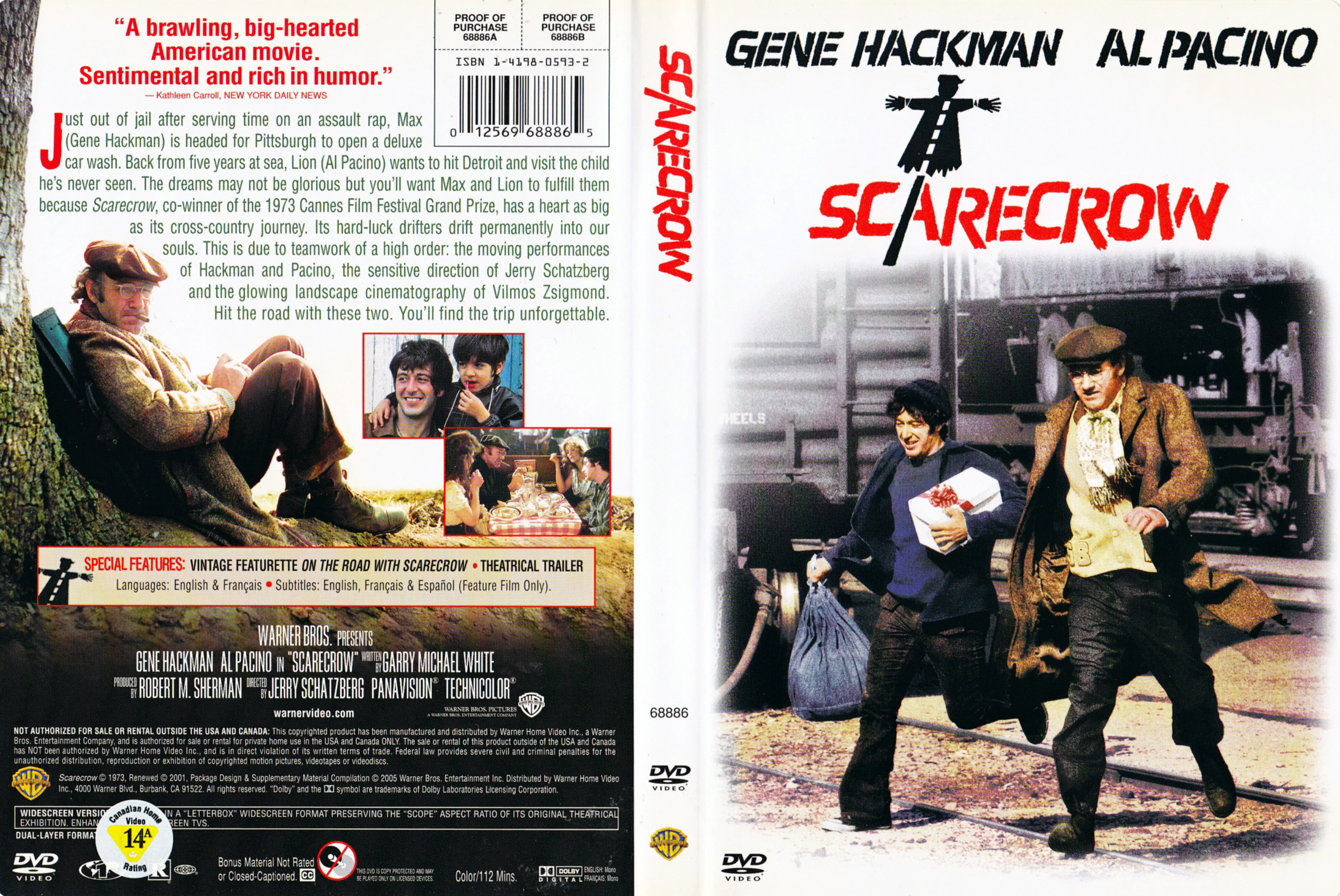 Jaquette DVD Scarecrow (Canadienne)
