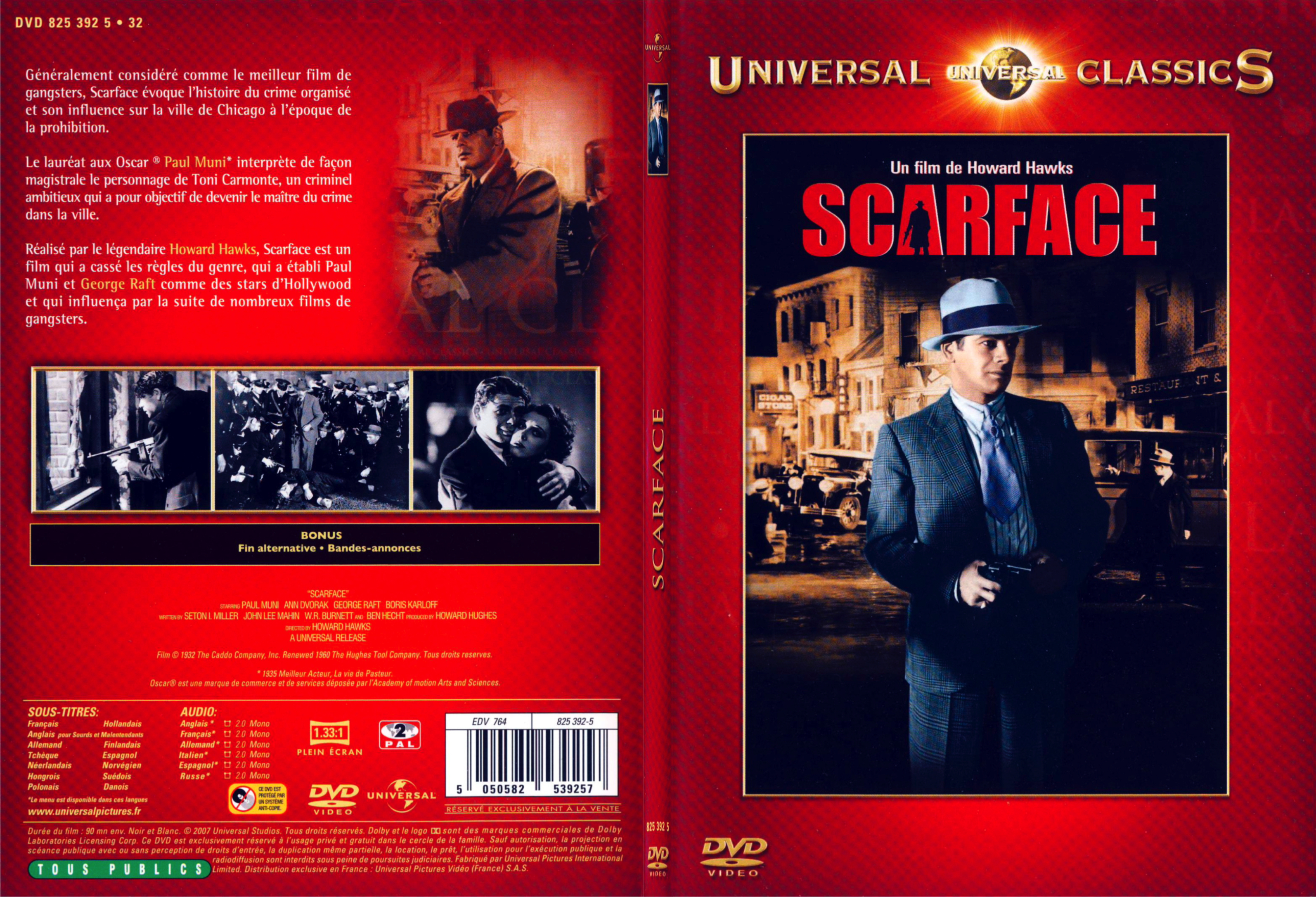 Jaquette DVD Scarface (1932) - SLIM