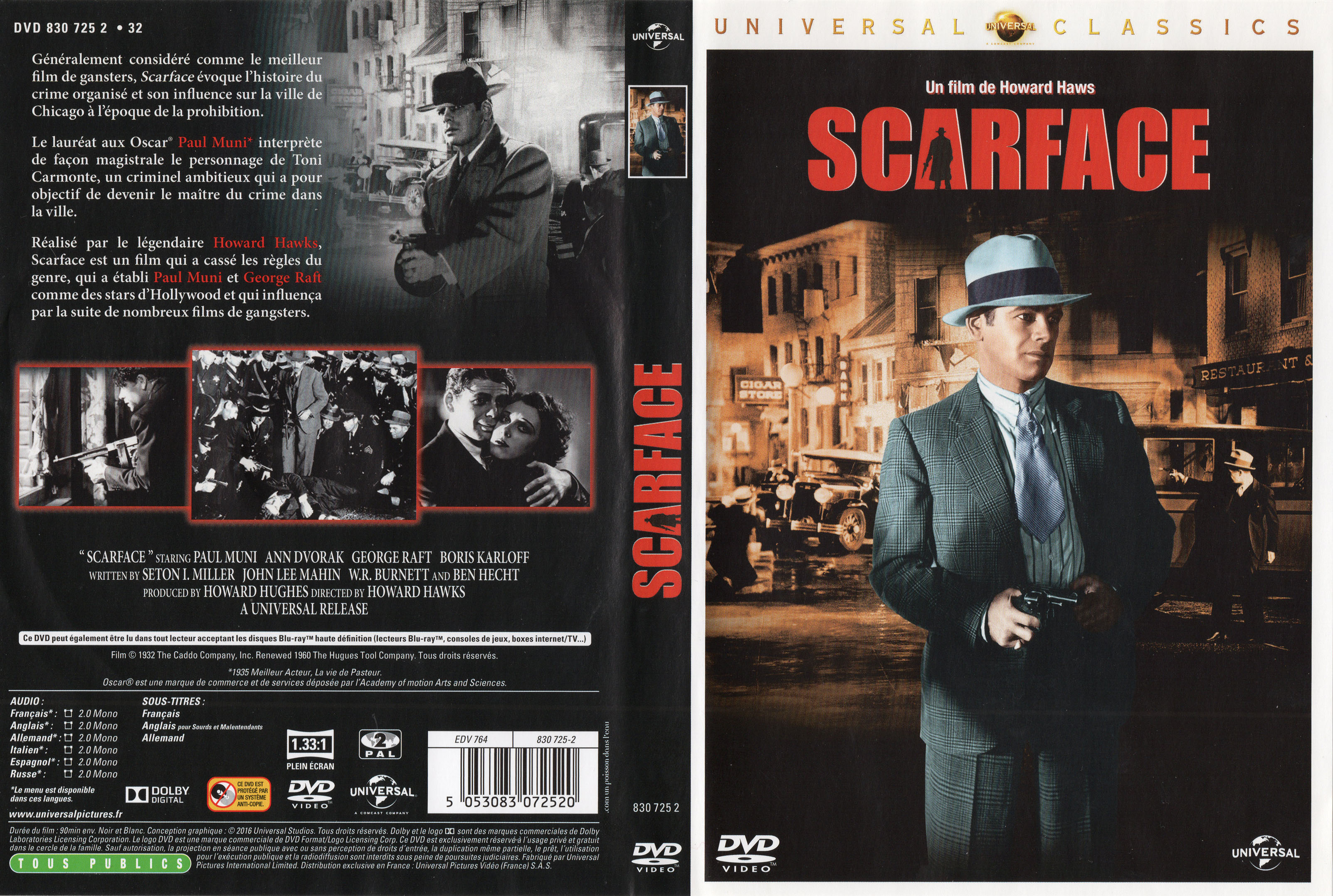 Jaquette DVD Scarface (1932) v2