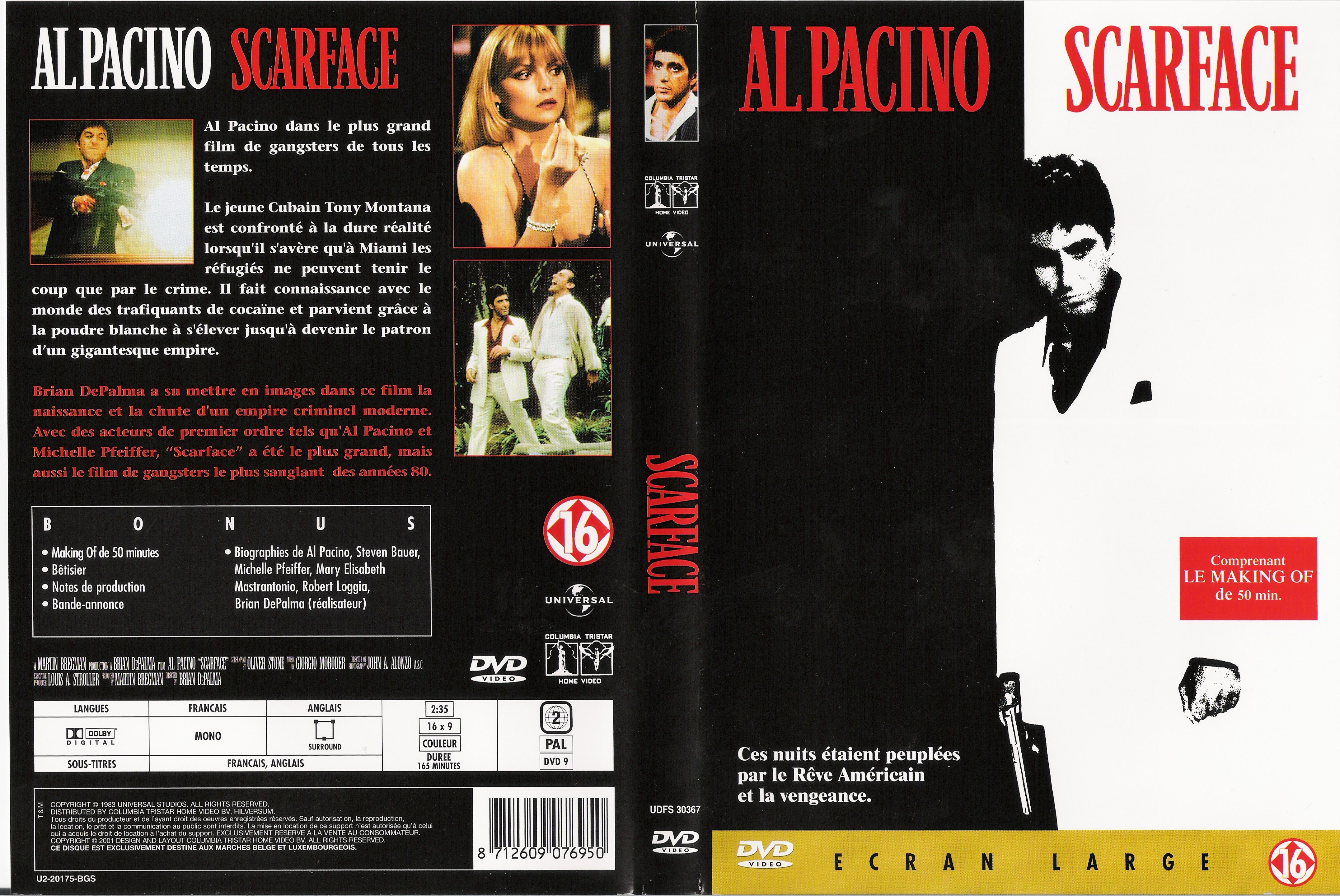 Jaquette DVD Scarface v3