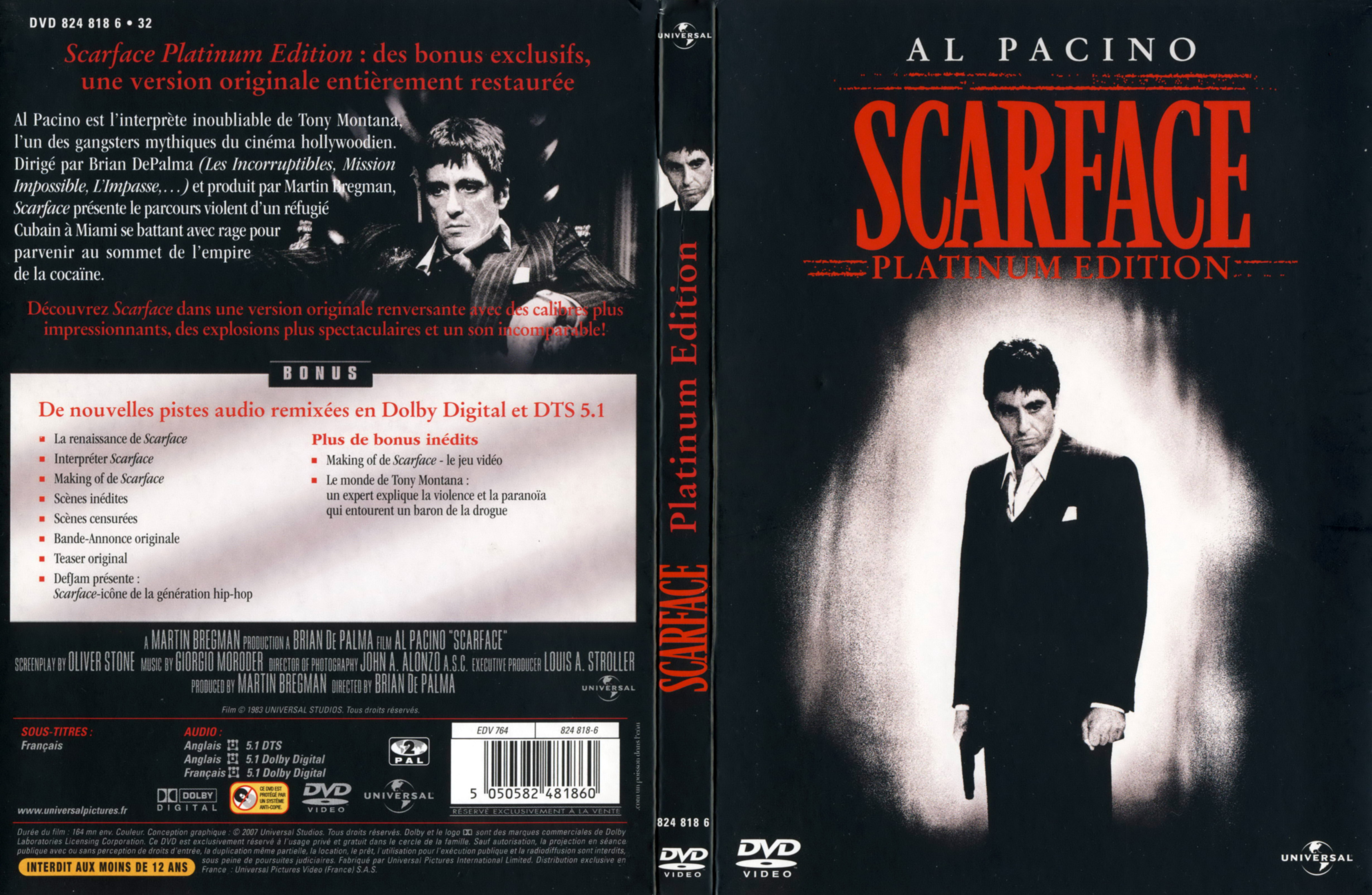 Jaquette DVD Scarface v4