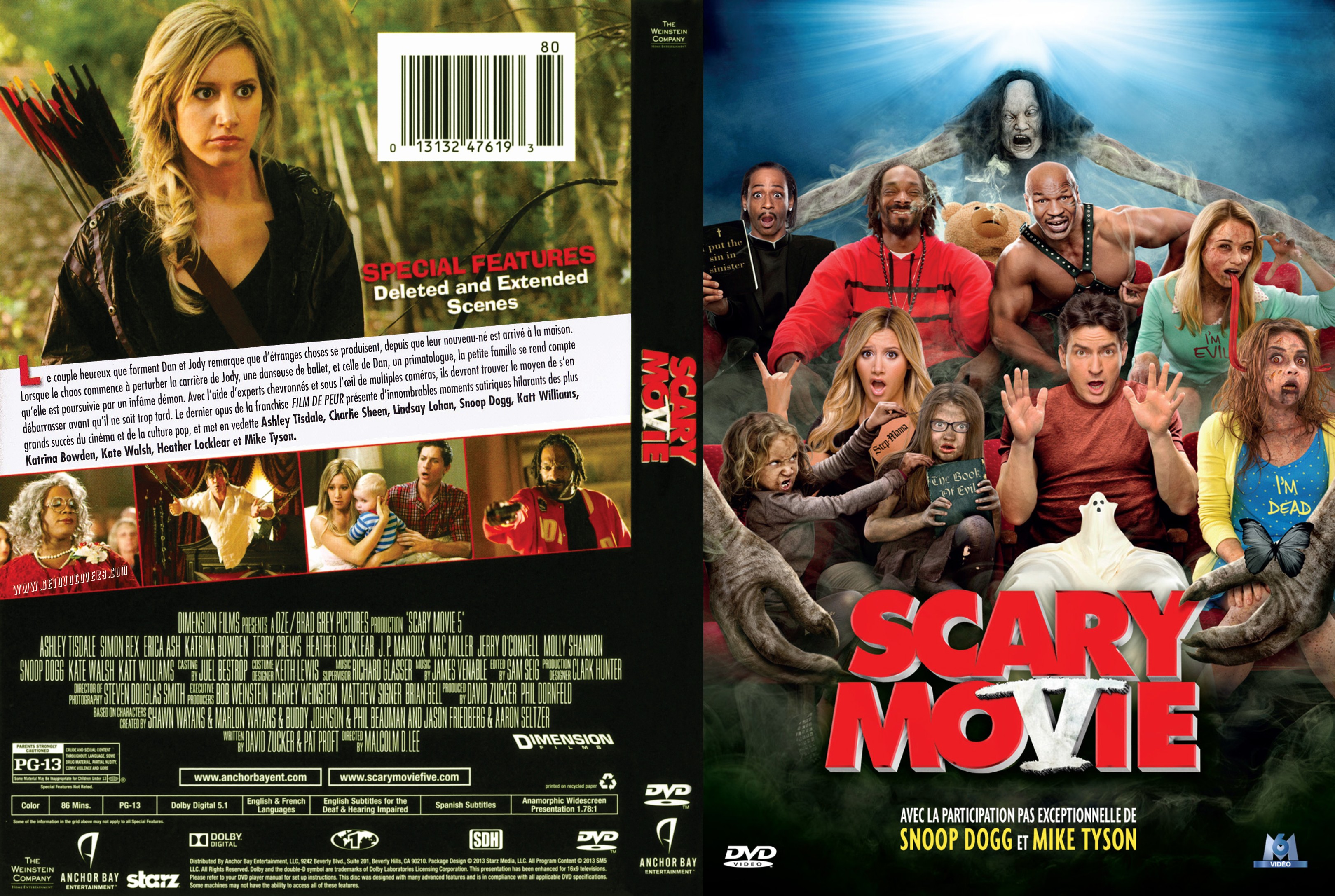 Jaquette DVD Scary Movie 5 custom