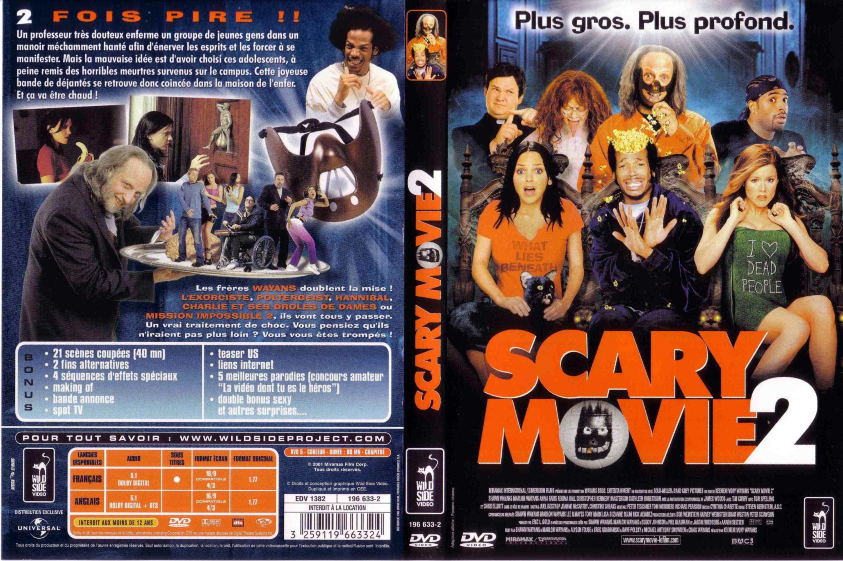Jaquette DVD Scary movie 2