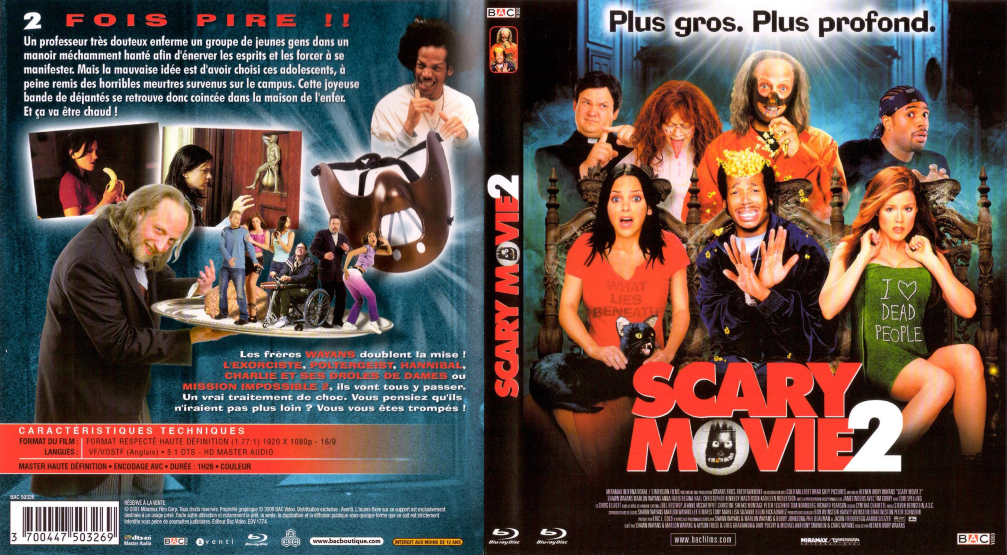 Jaquette DVD Scary movie 2 (BLU-RAY)