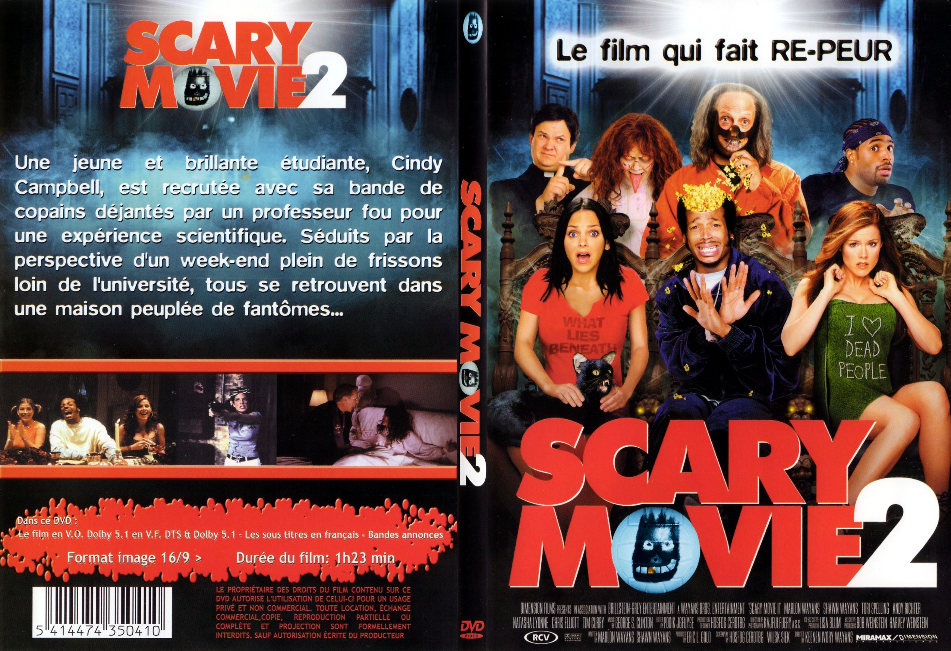 Jaquette DVD Scary movie 2 - SLIM v2