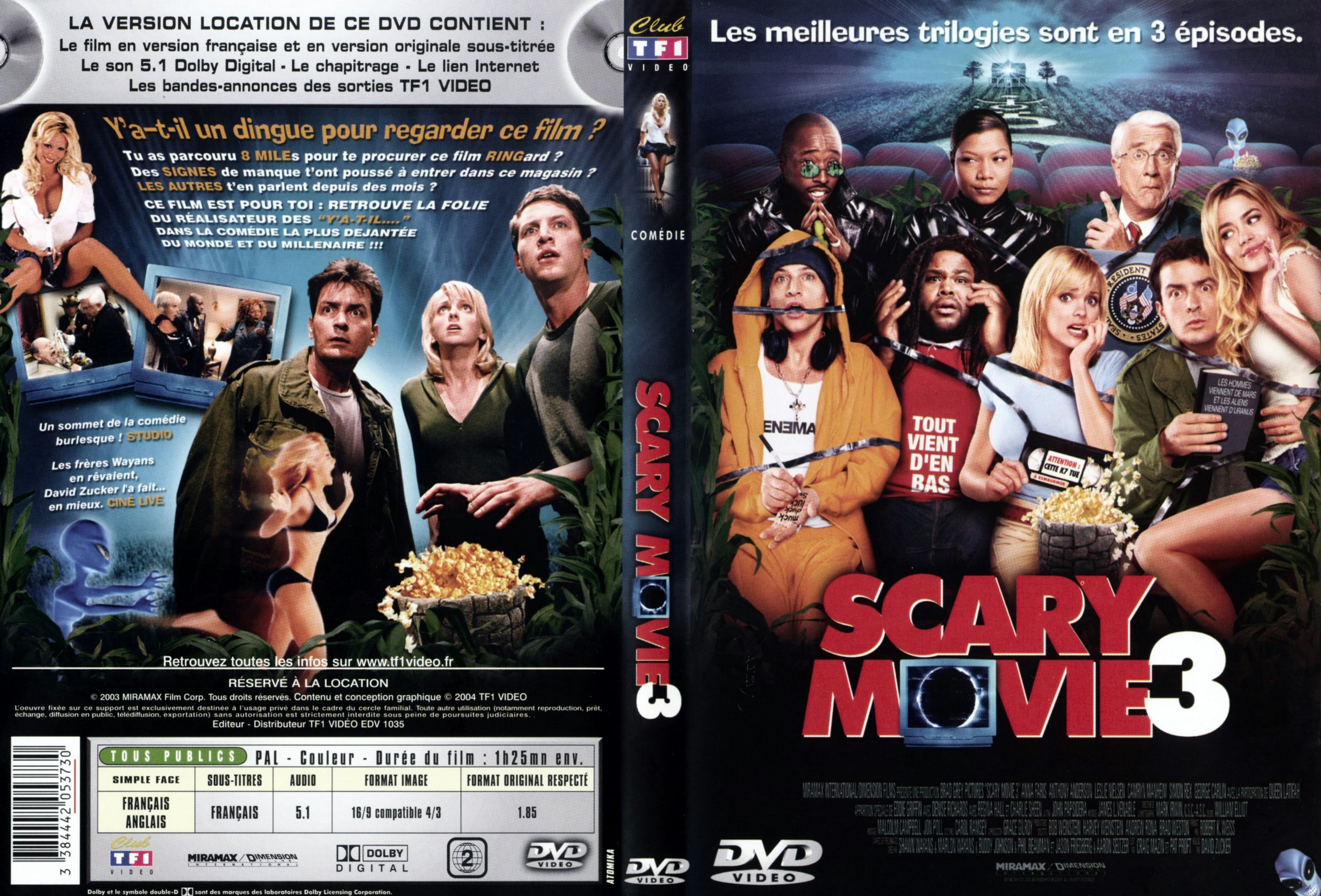 Jaquette DVD Scary movie 3