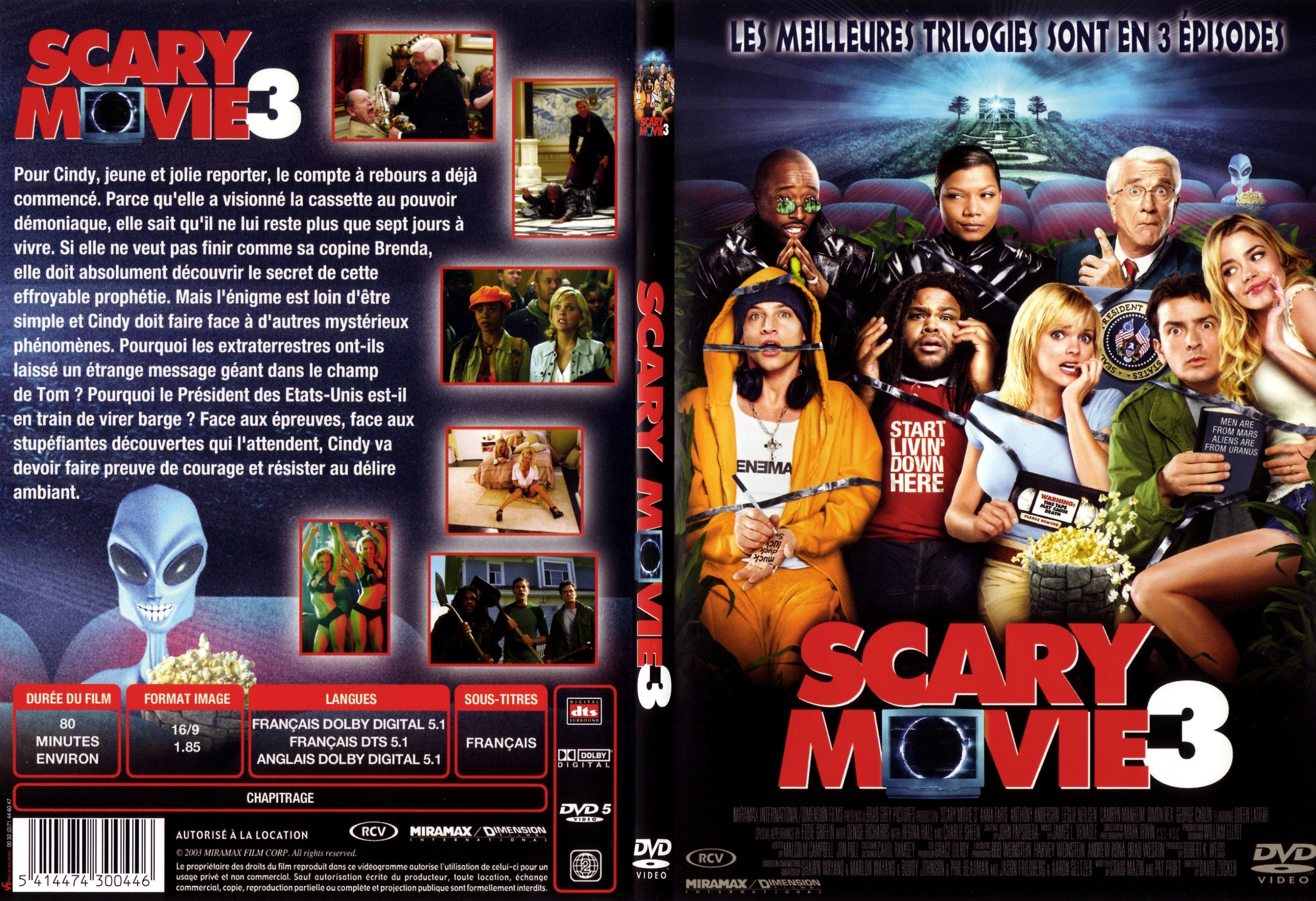 Jaquette DVD Scary movie 3 - SLIM v2