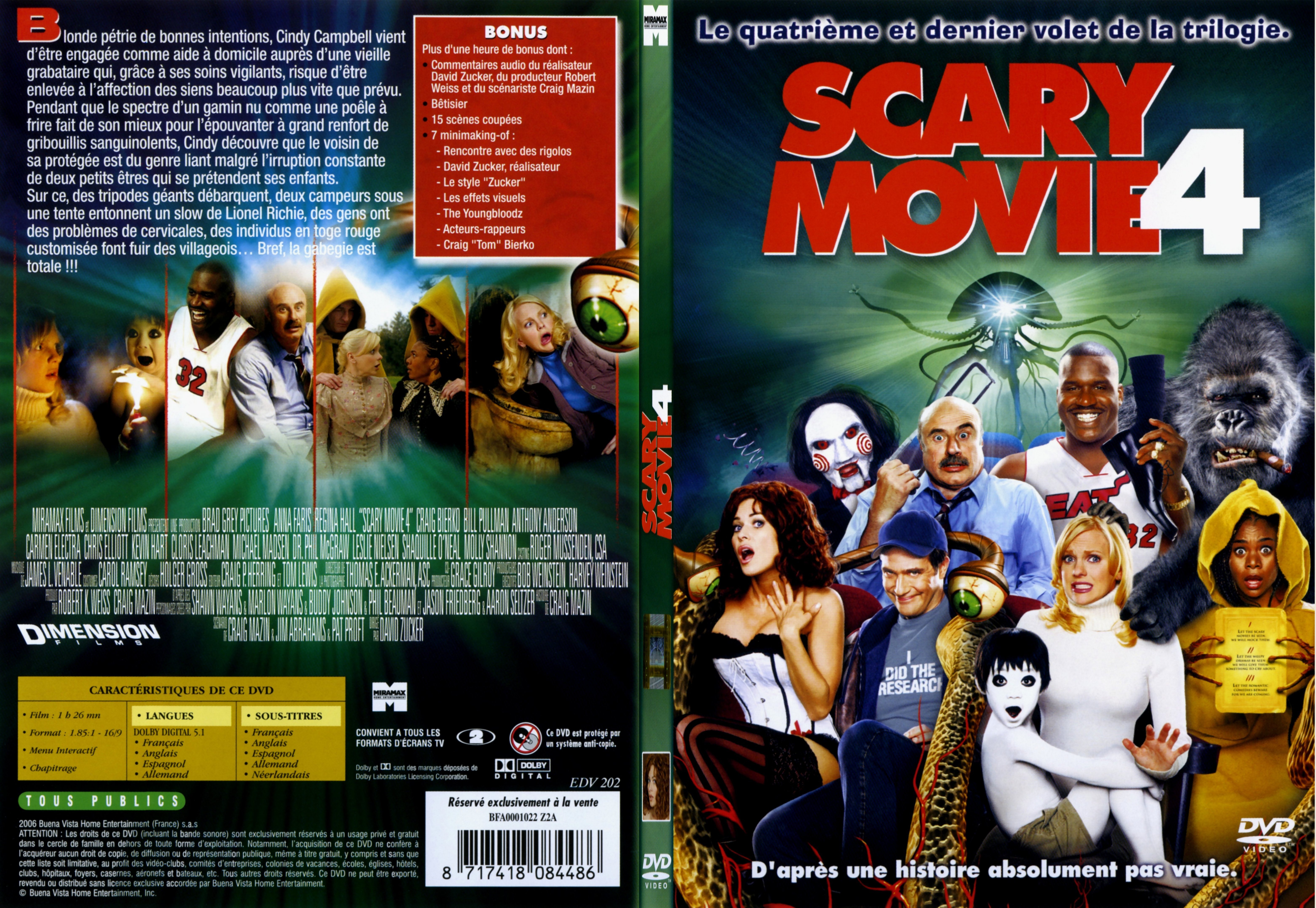 Jaquette DVD Scary movie 4 - SLIM