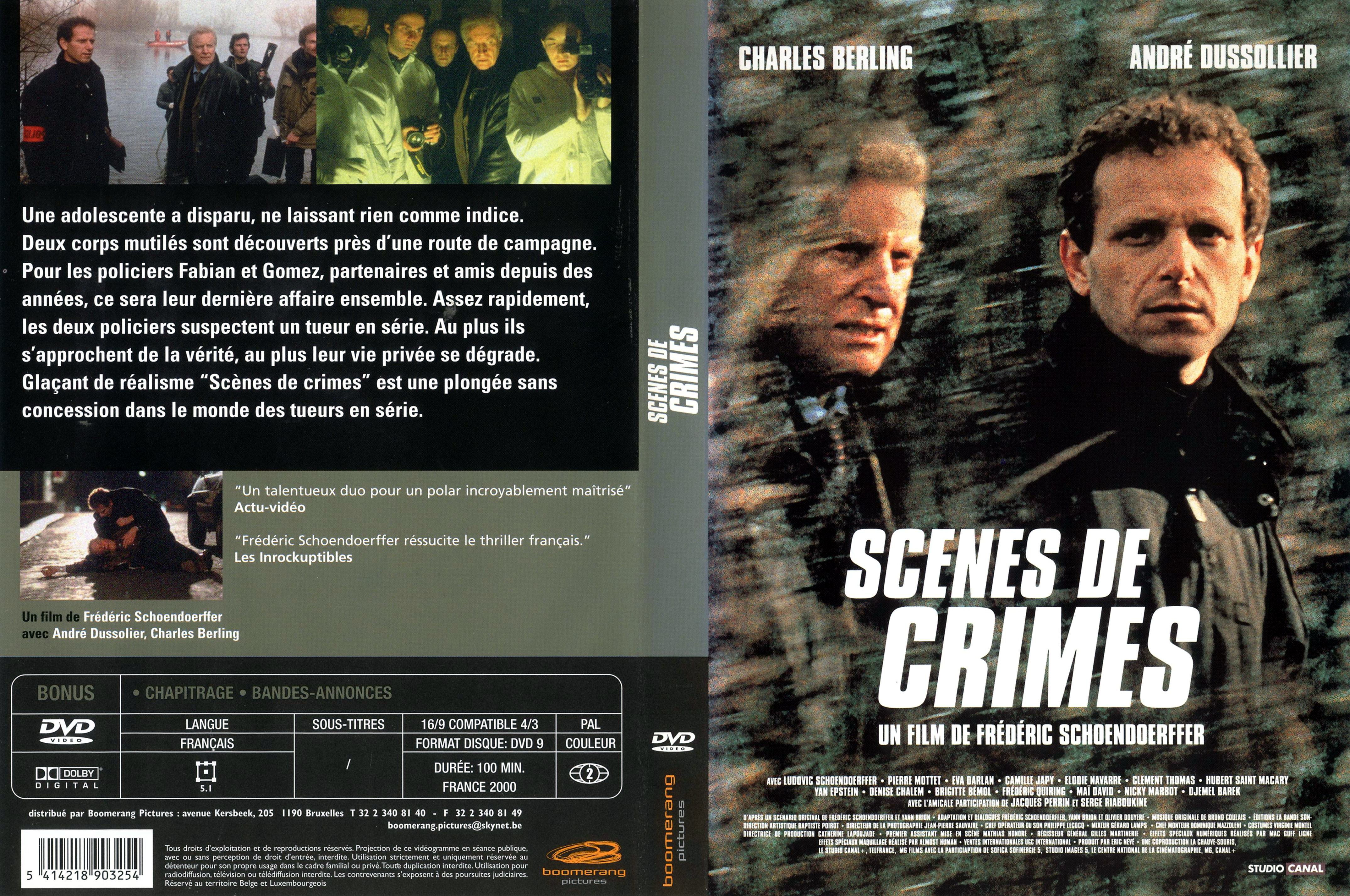 Jaquette DVD Scenes de crime v3