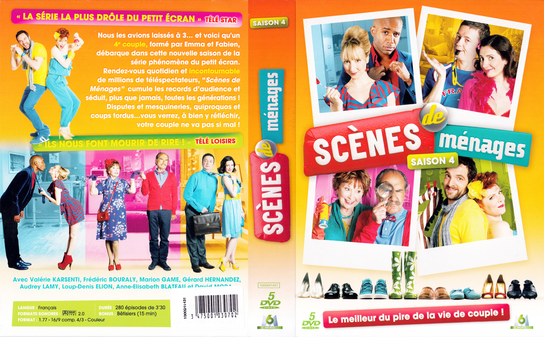 Jaquette DVD Scnes de mnages Saison 4 COFFRET