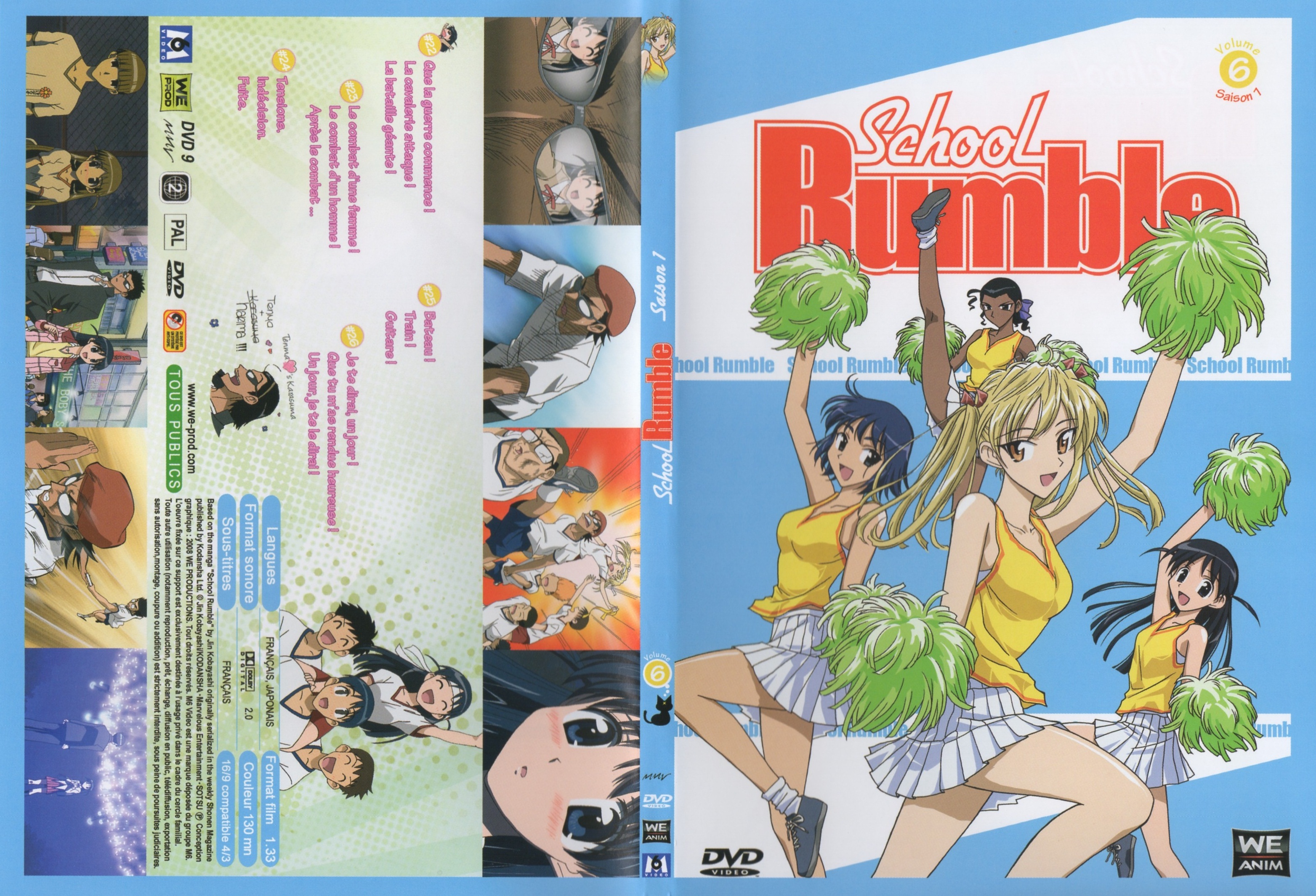 Jaquette DVD School Rumble Saison 1 Vol 6