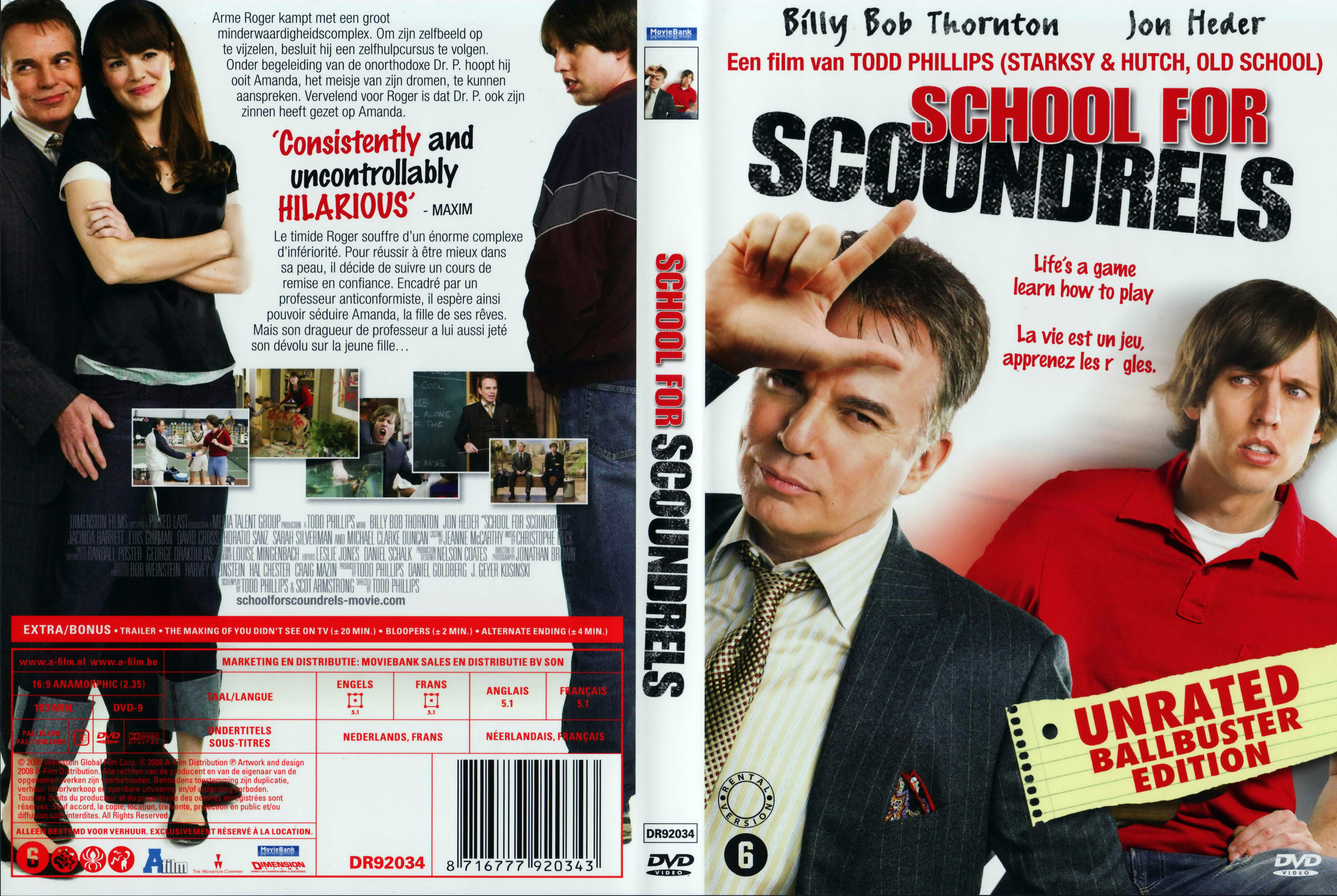 Jaquette DVD School for Scoundrels