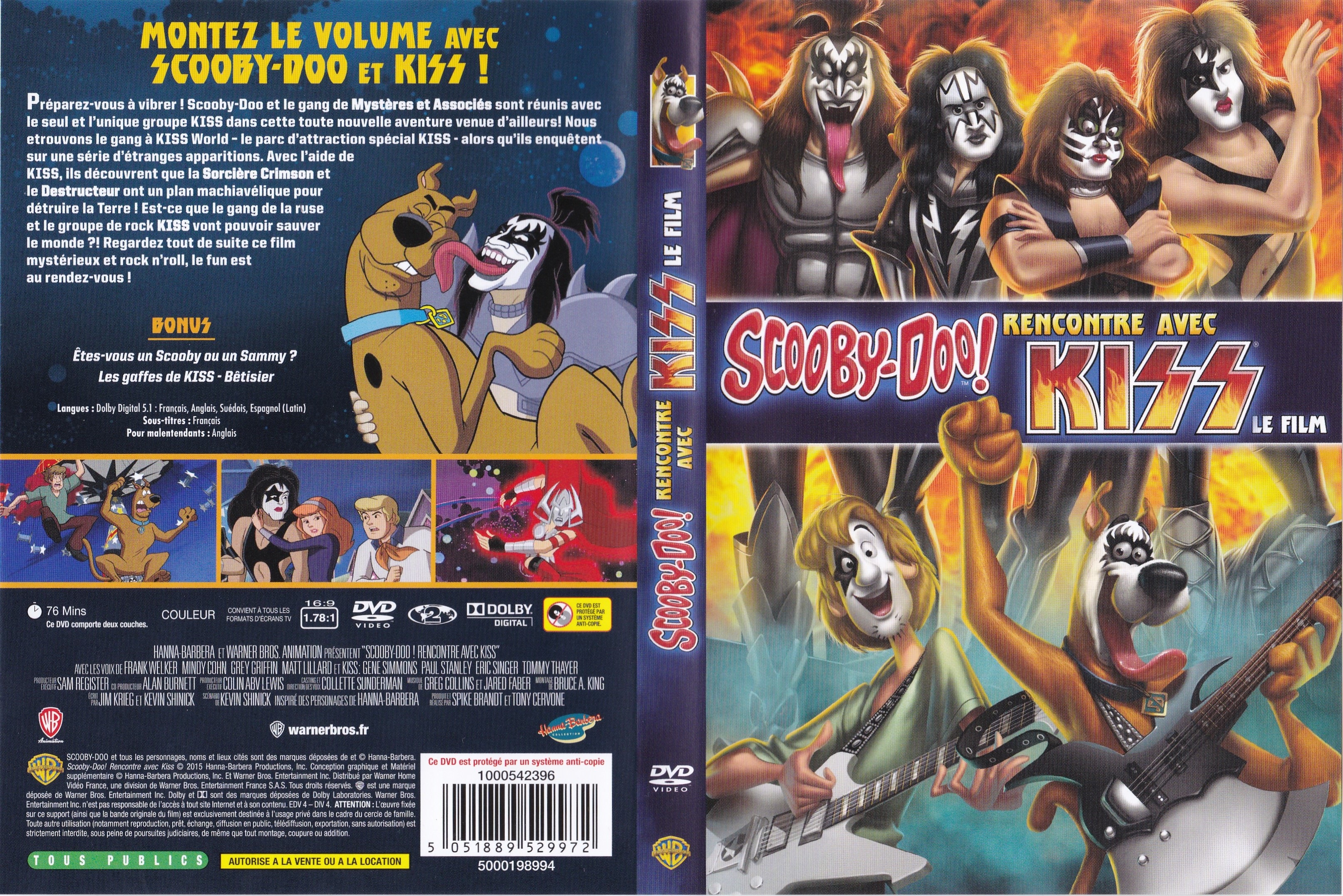 Jaquette DVD Scooby-Doo! Rencontre avec Kiss