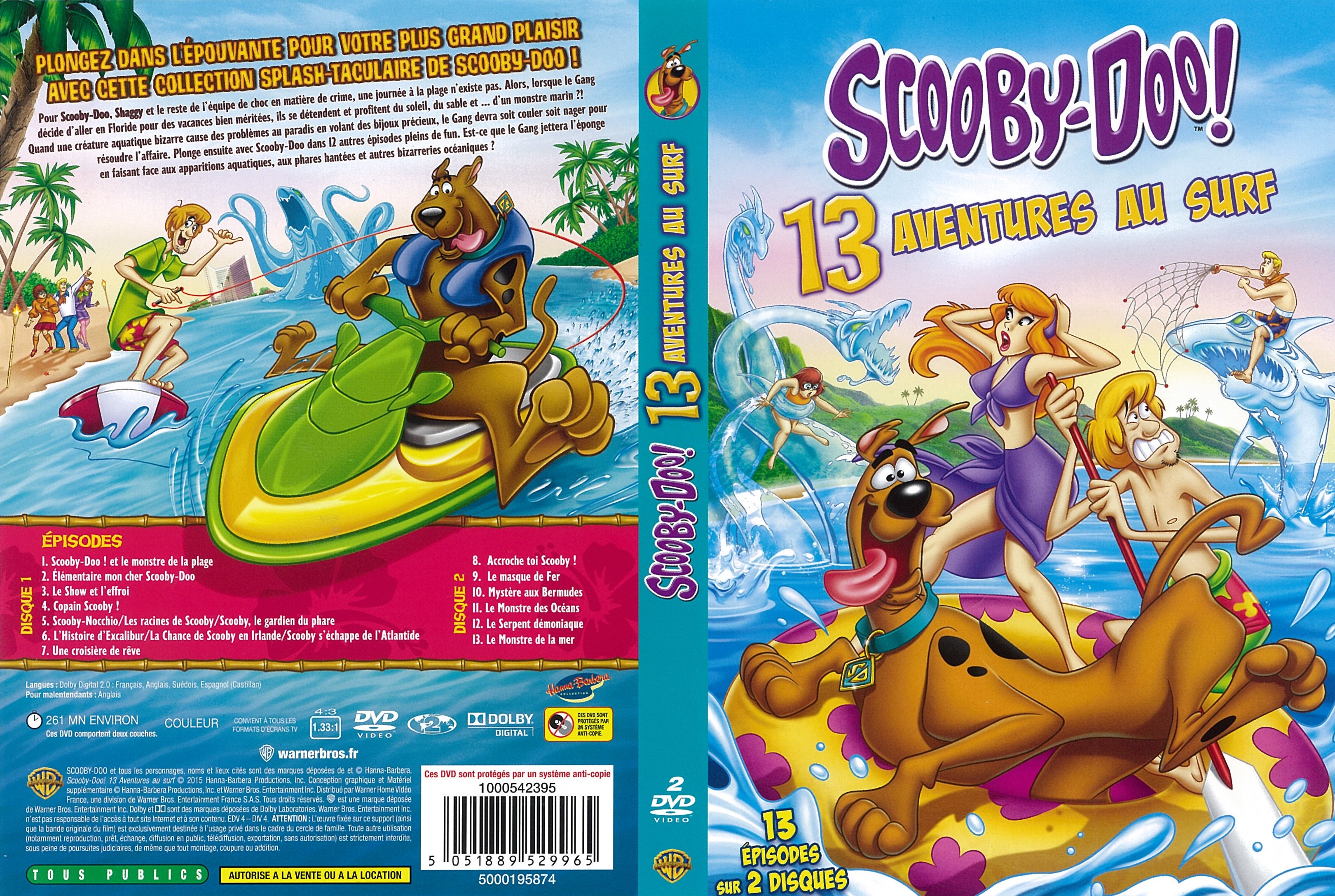 Jaquette DVD Scooby-Doo - 13 aventures au surf