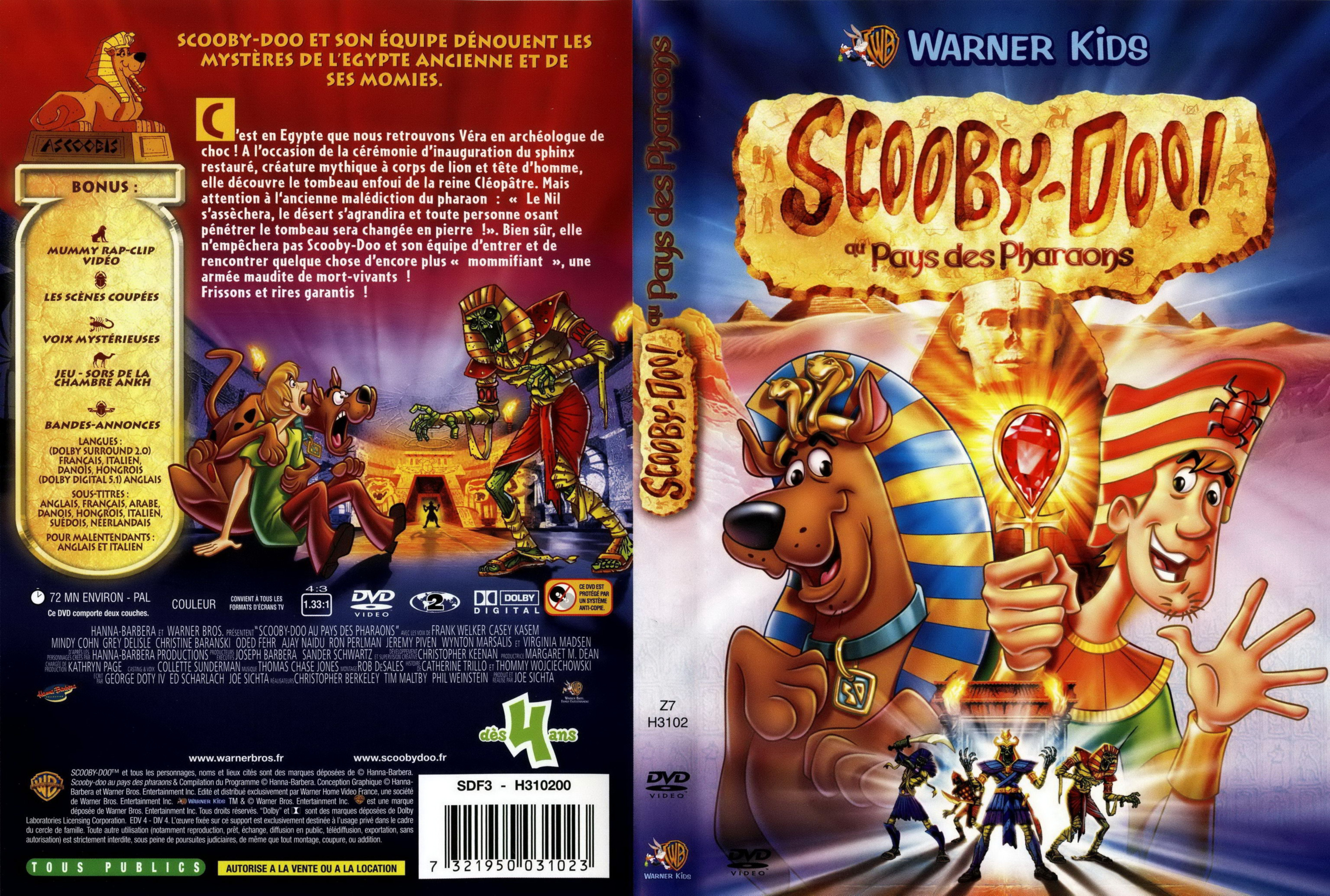 Jaquette DVD Scooby-Doo au pays des pharaons