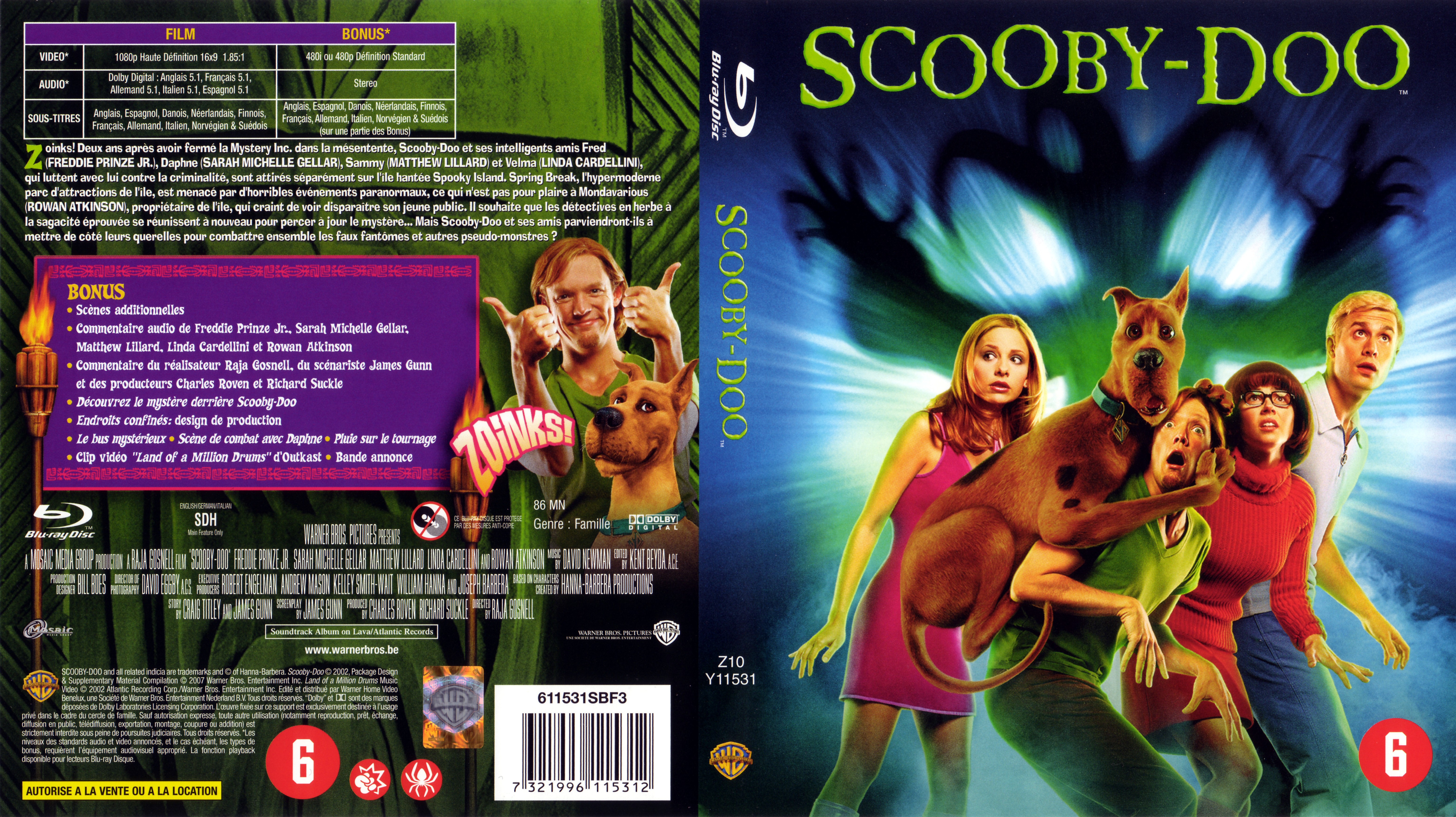 Jaquette DVD Scooby-doo (BLU-RAY)