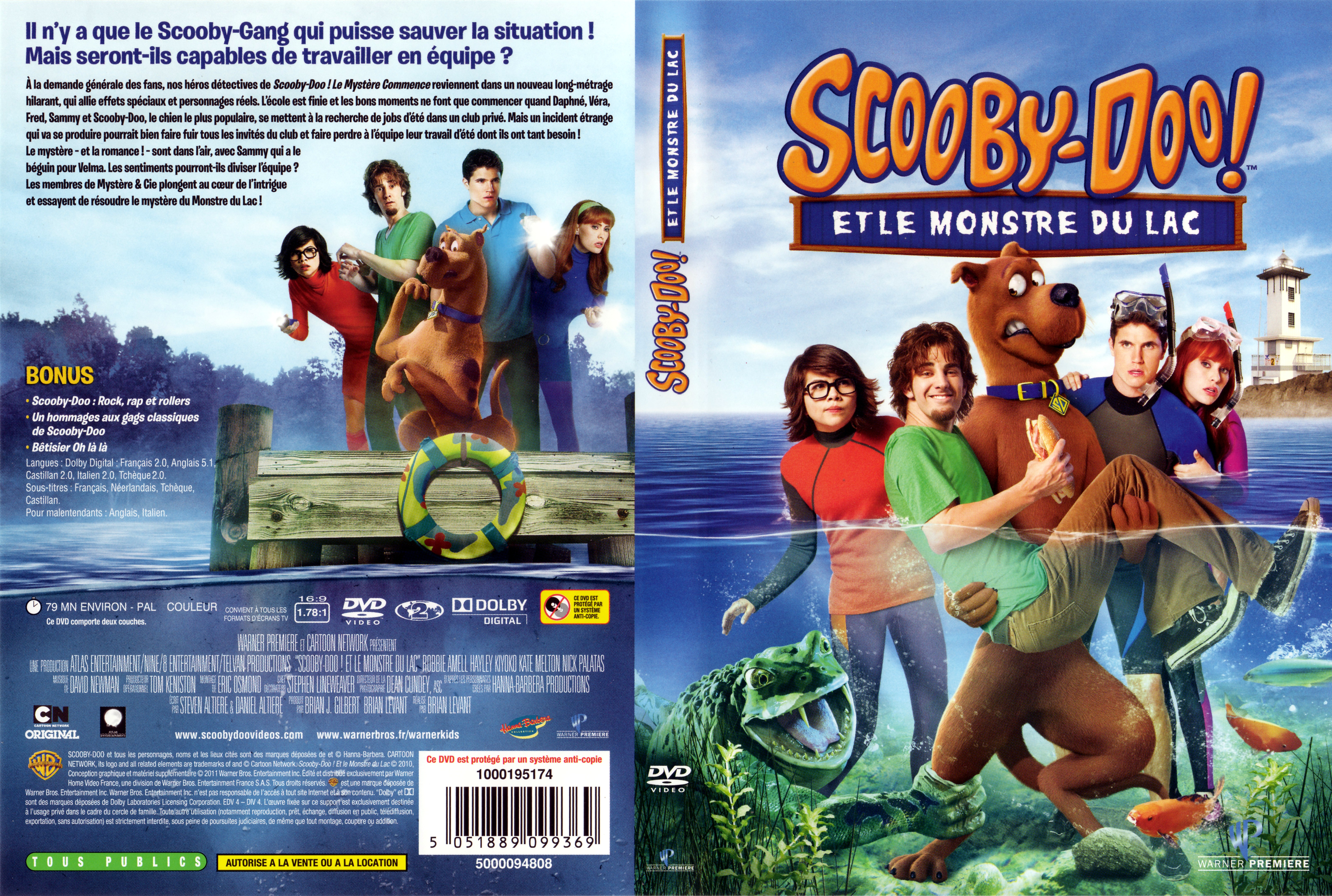 Jaquette DVD Scooby-doo et le monstre du lac