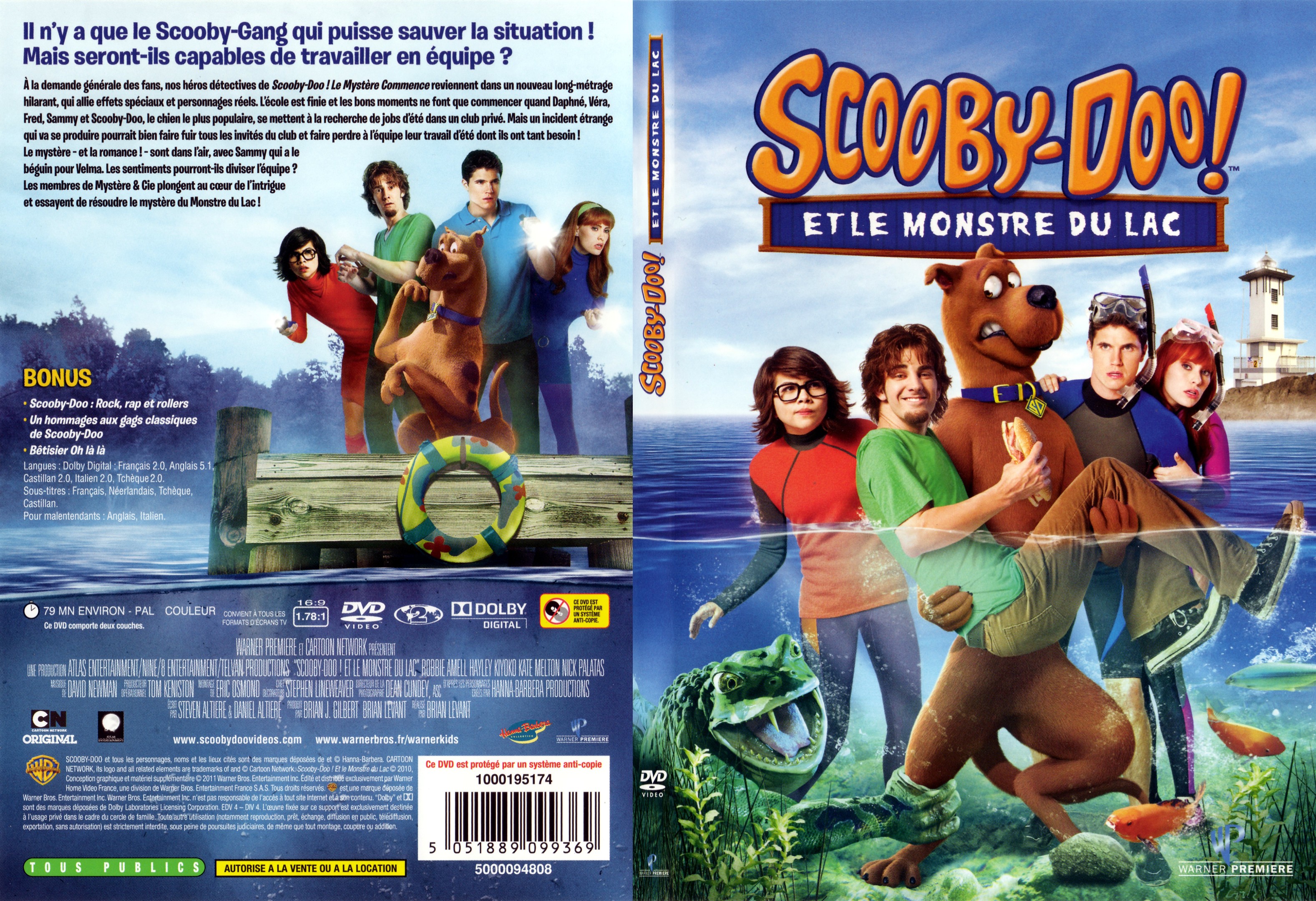 Jaquette DVD Scooby-doo et le monstre du lac - SLIM