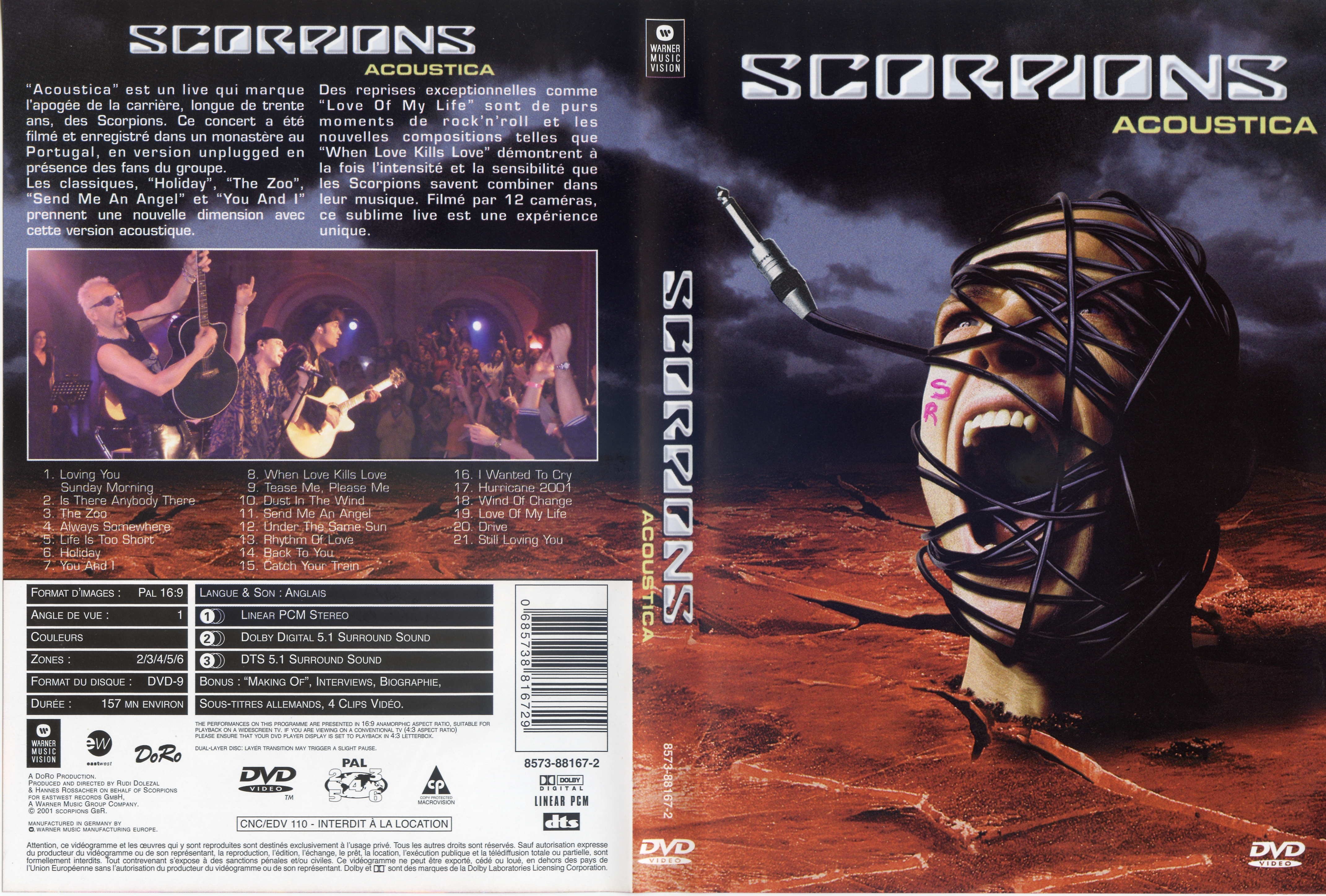 Jaquette DVD Scorpions - Acoustica