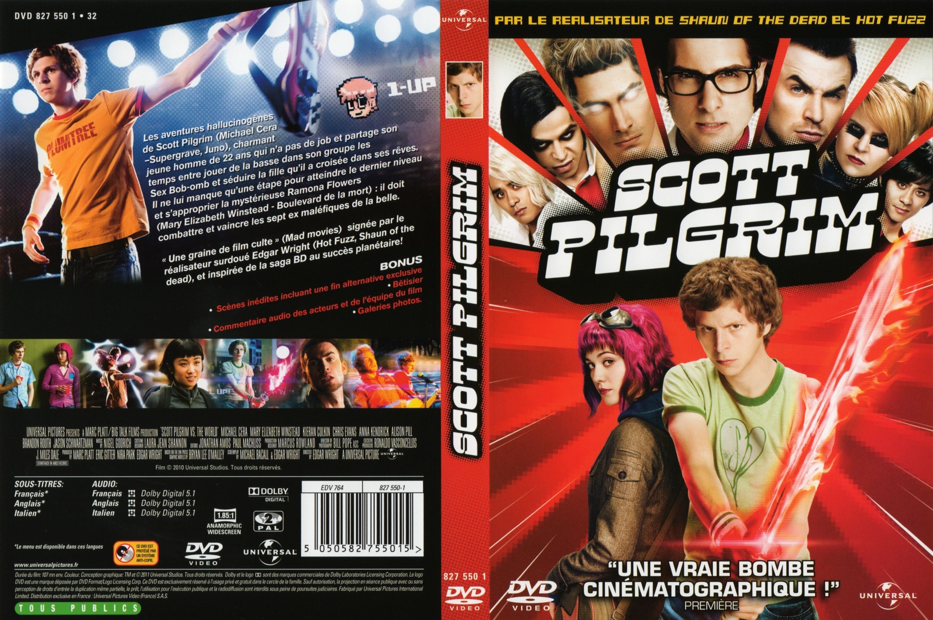 Jaquette DVD Scott Pilgrim